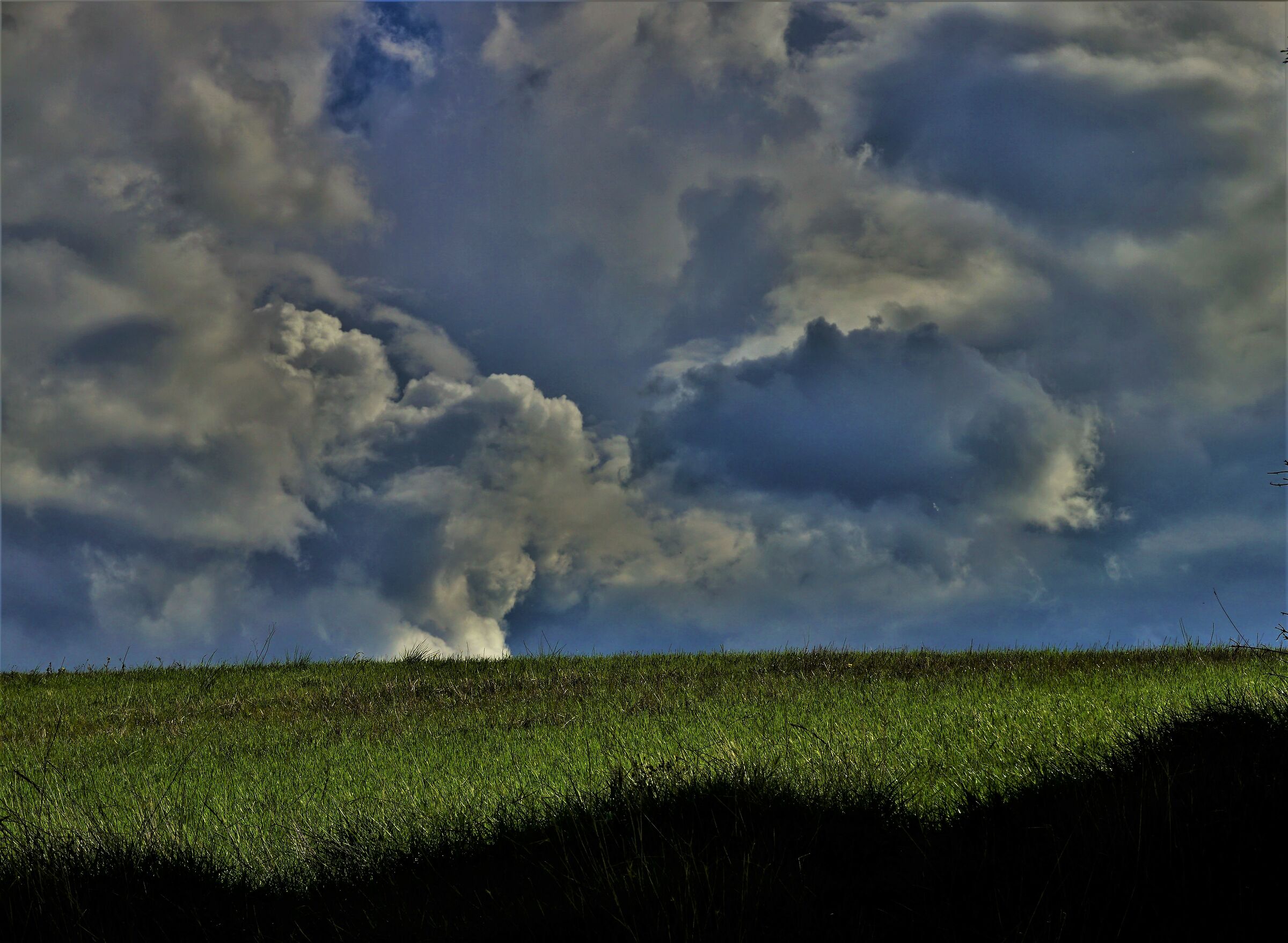 Paesaggio con nuvole