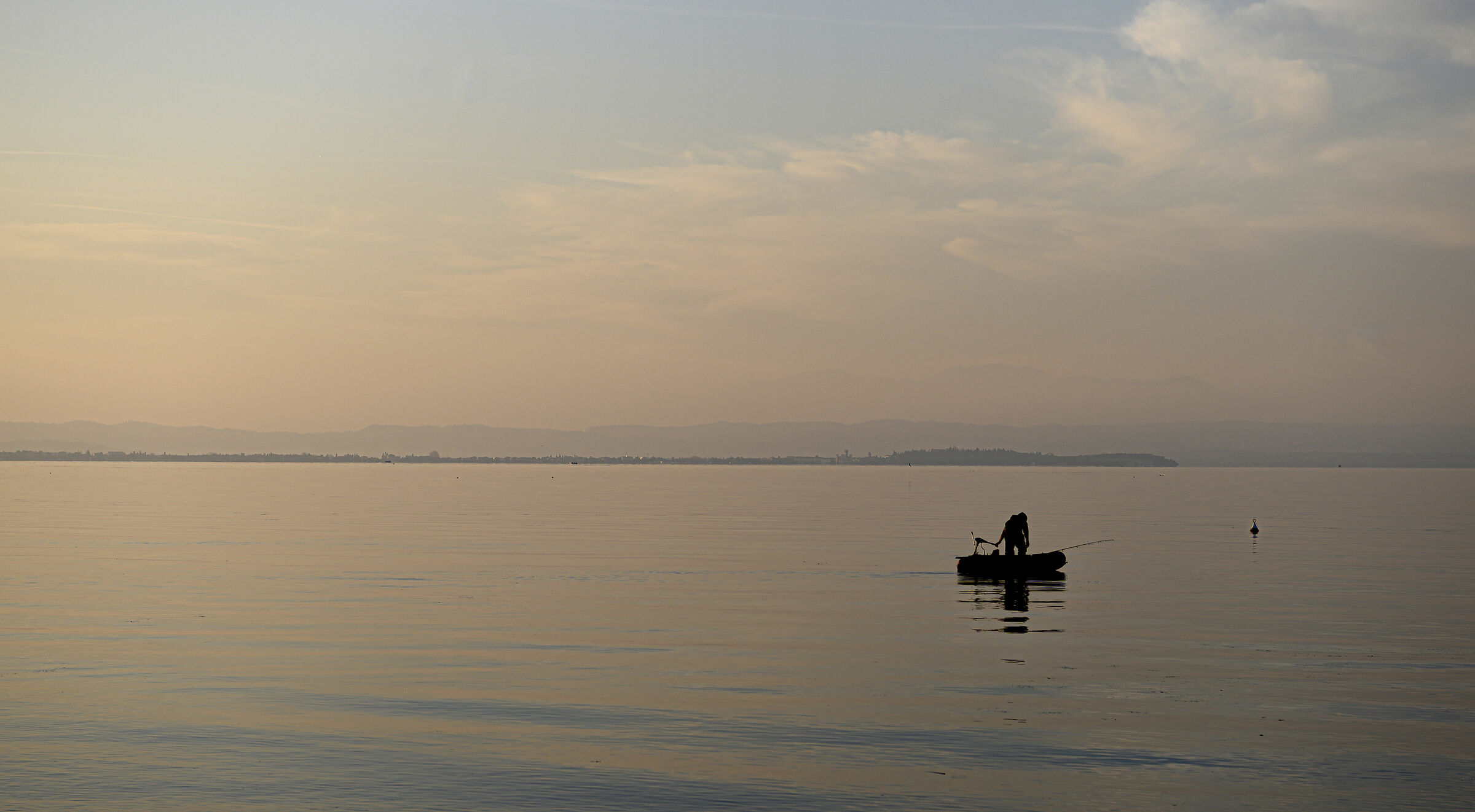 The quiet ness of the lake