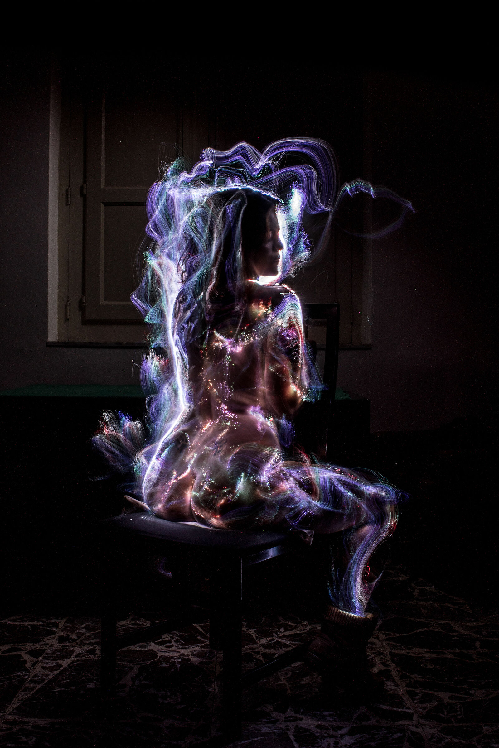 Model Light Painting 9