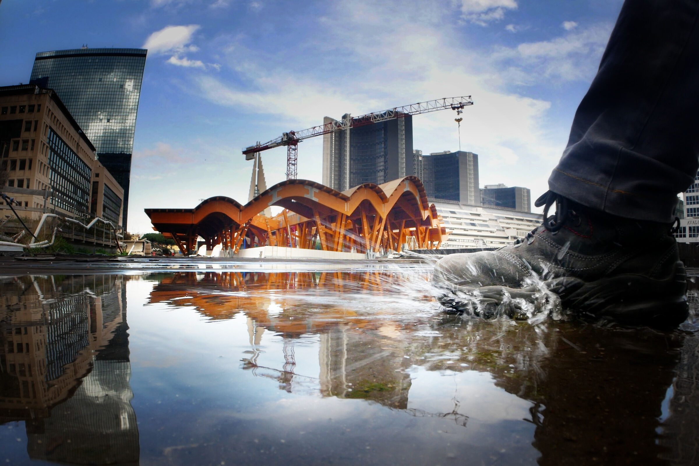 Centro direzionale di Napoli in Legno Lamellare