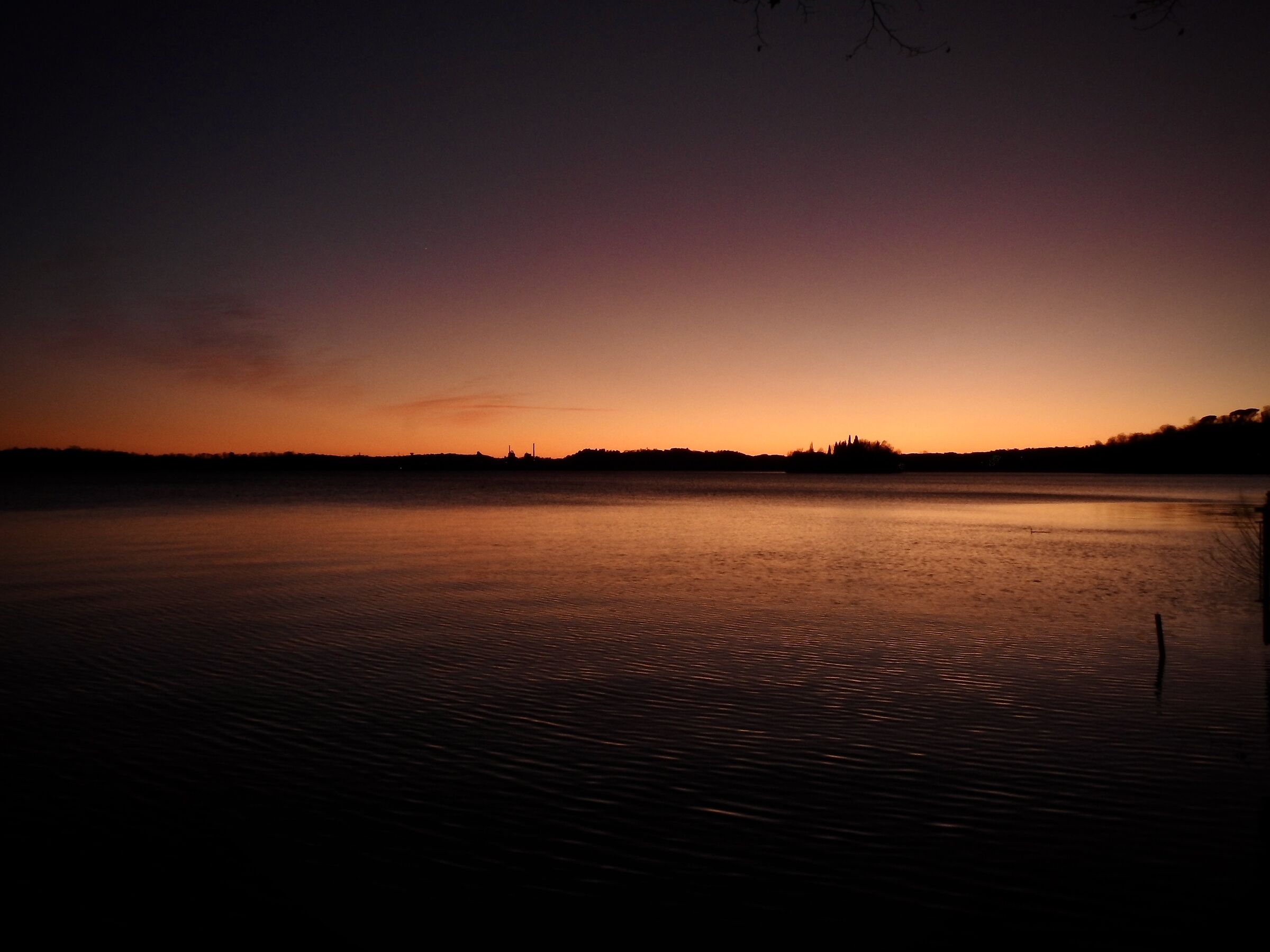 Sunset over Lake Pusiano