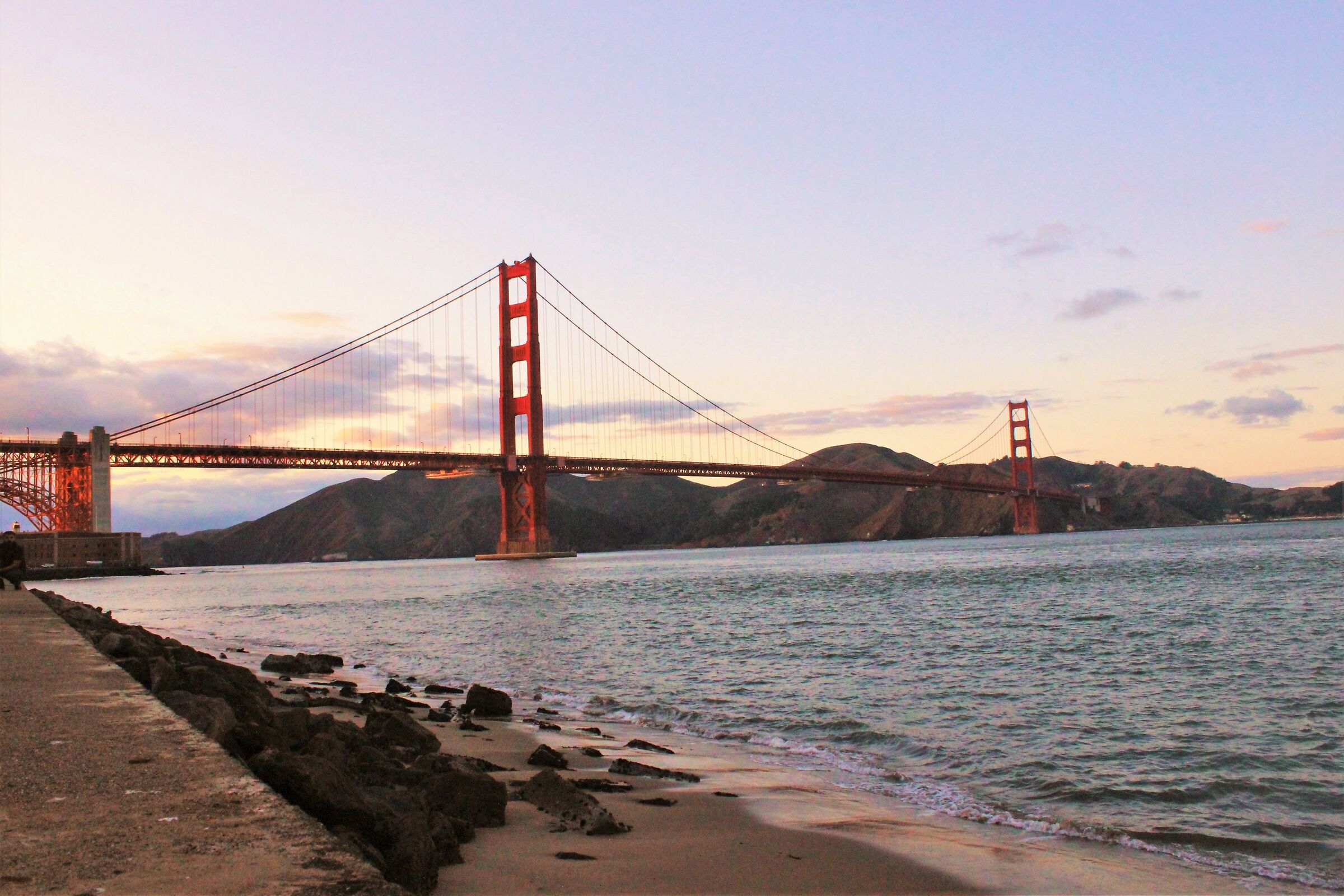Tramomto on the Golden Gate Bridge