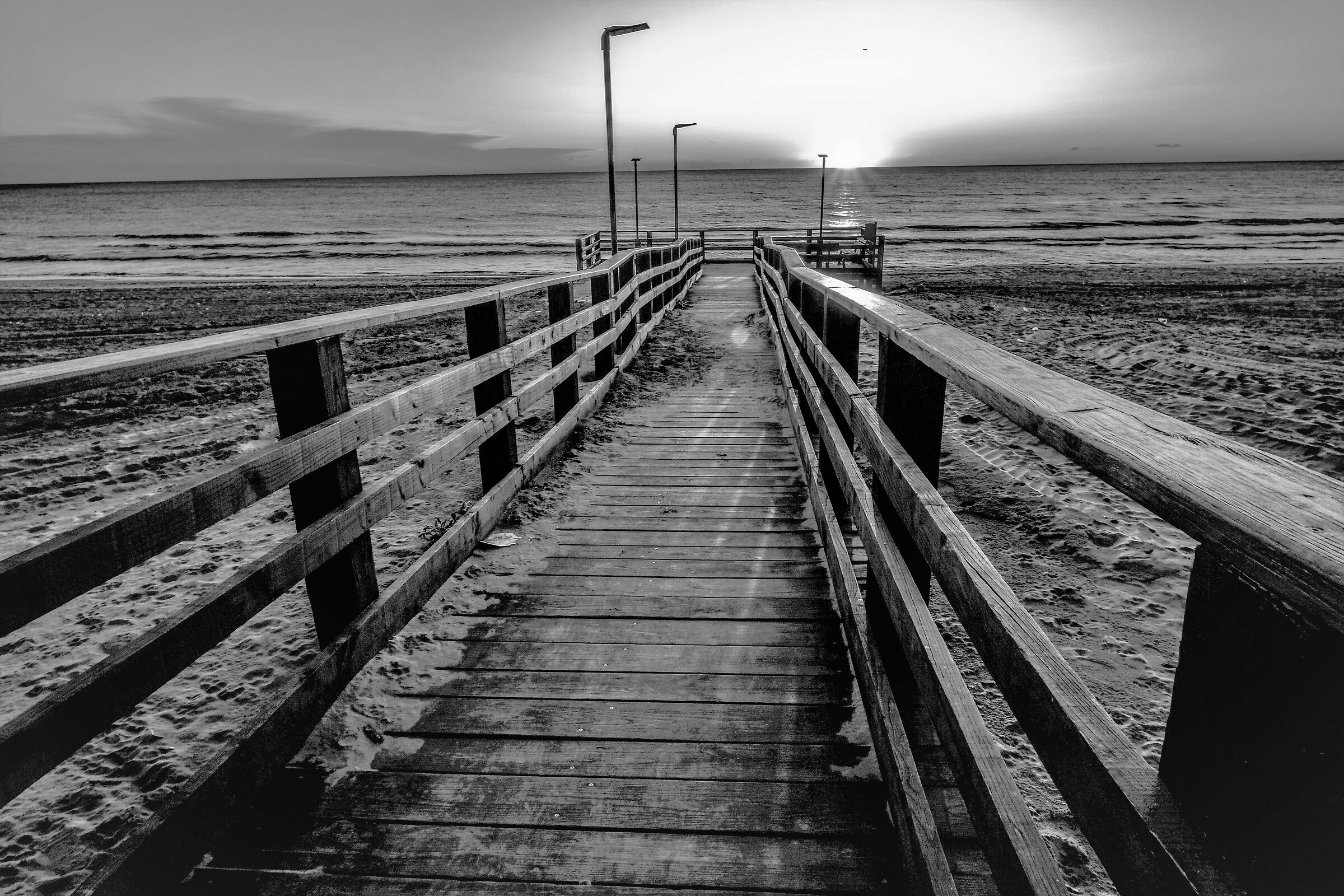 passaggio per il tramonto