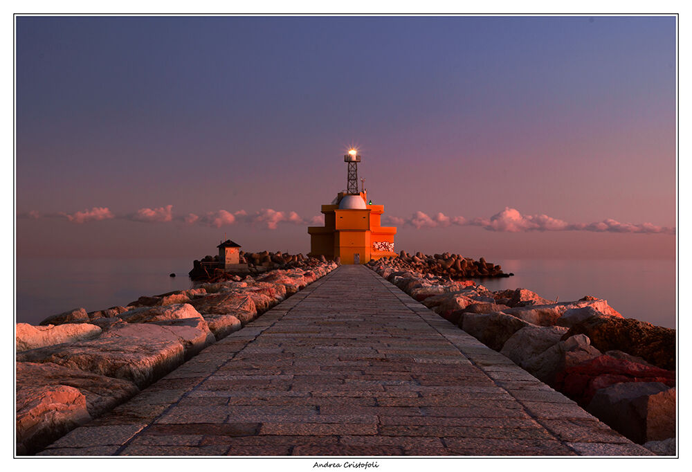 Punta Sabbioni al tramonto. Venezia Dicembre 2019.