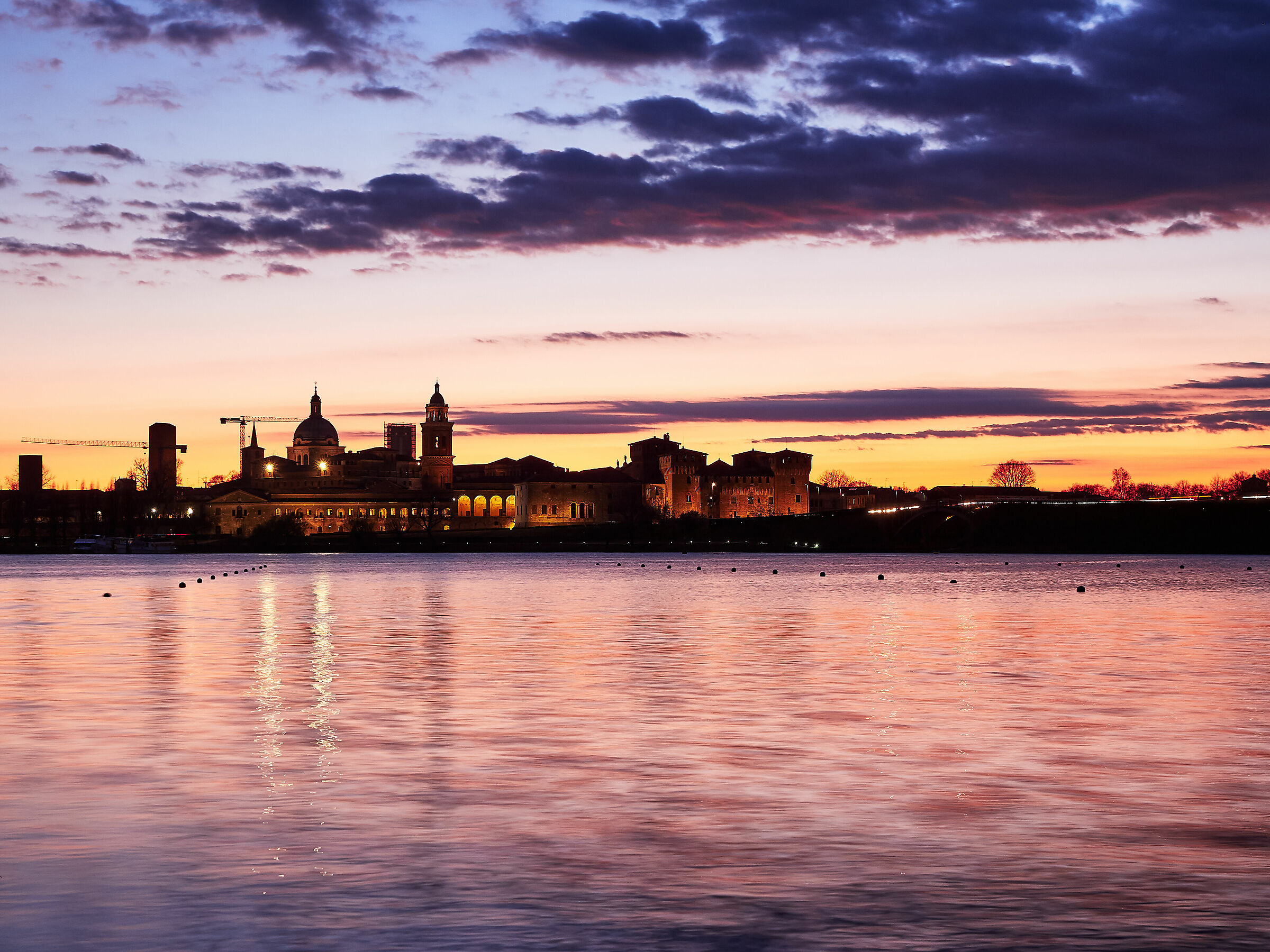 Sunset over Mantua