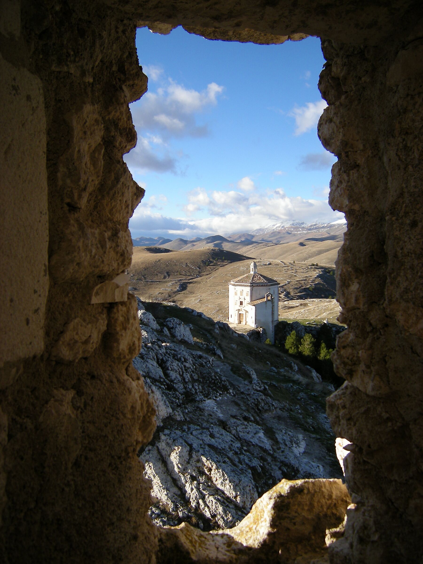 Injury from Calascio Castle
