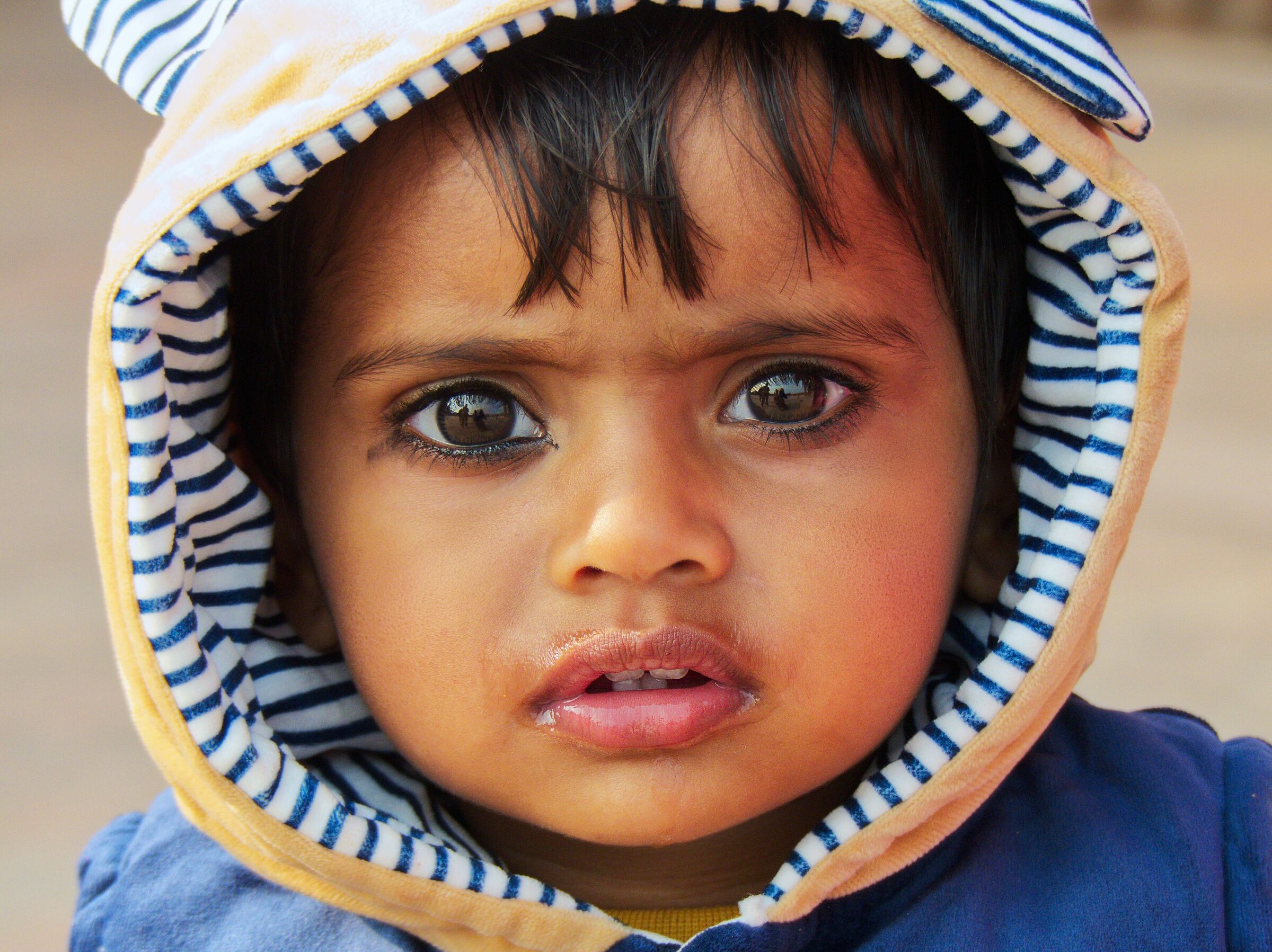 Rajasthan, occhi di bimbo.