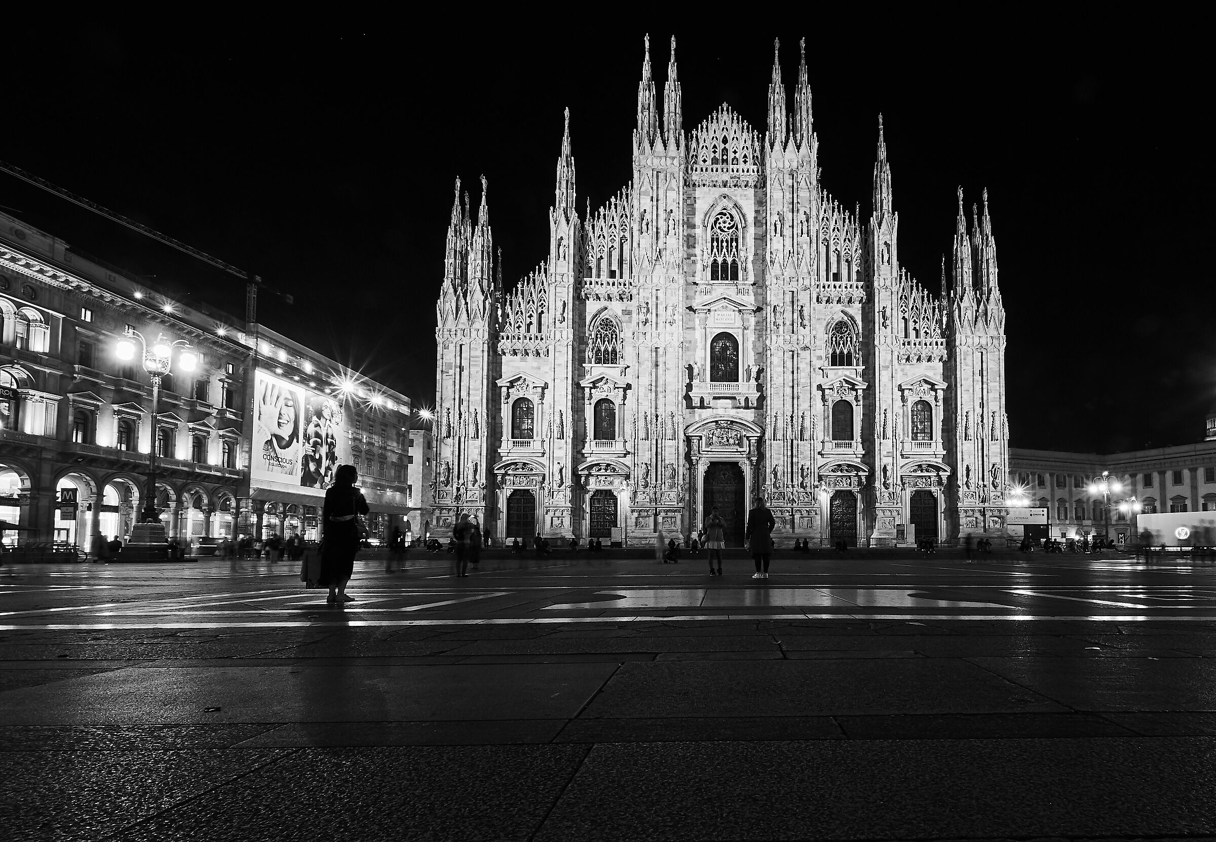 Milan in black and white