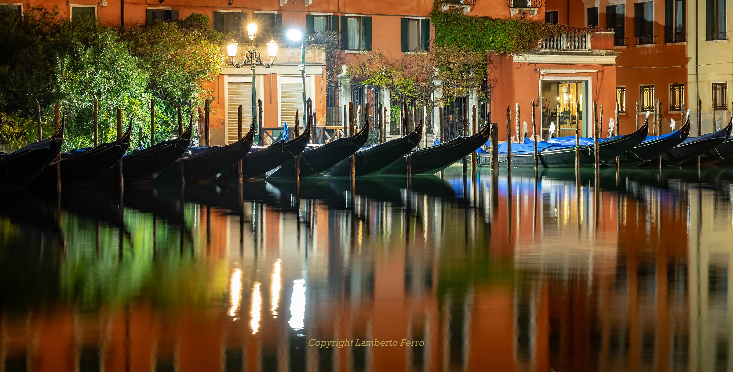 Gondolas and colour in Venice