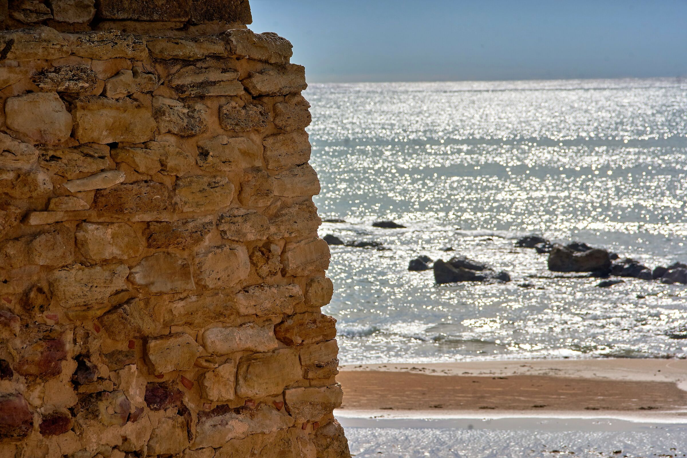 Three Fountain Suns Beach, after the rain