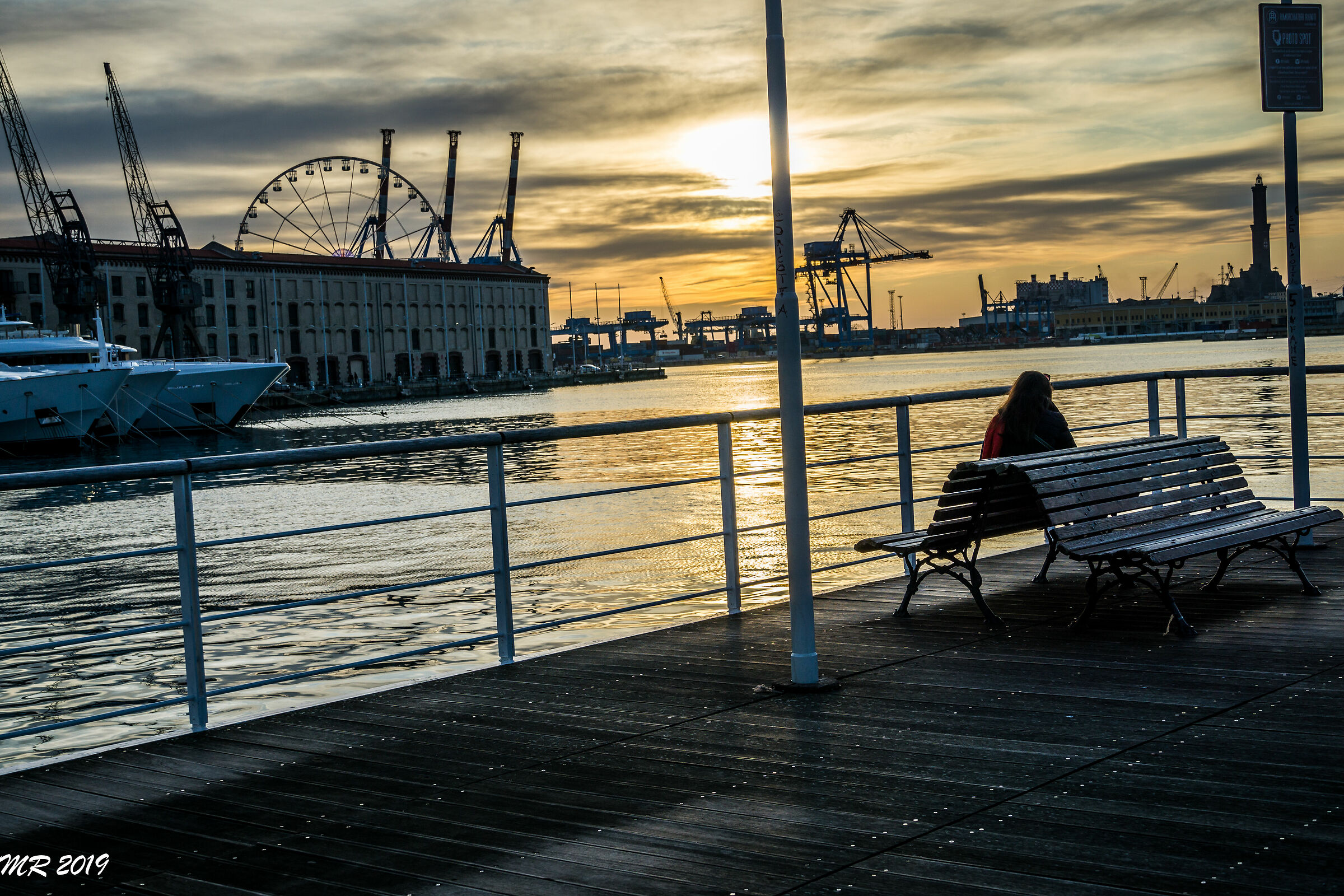 Girl on the Phone - Genoa Ancient Port