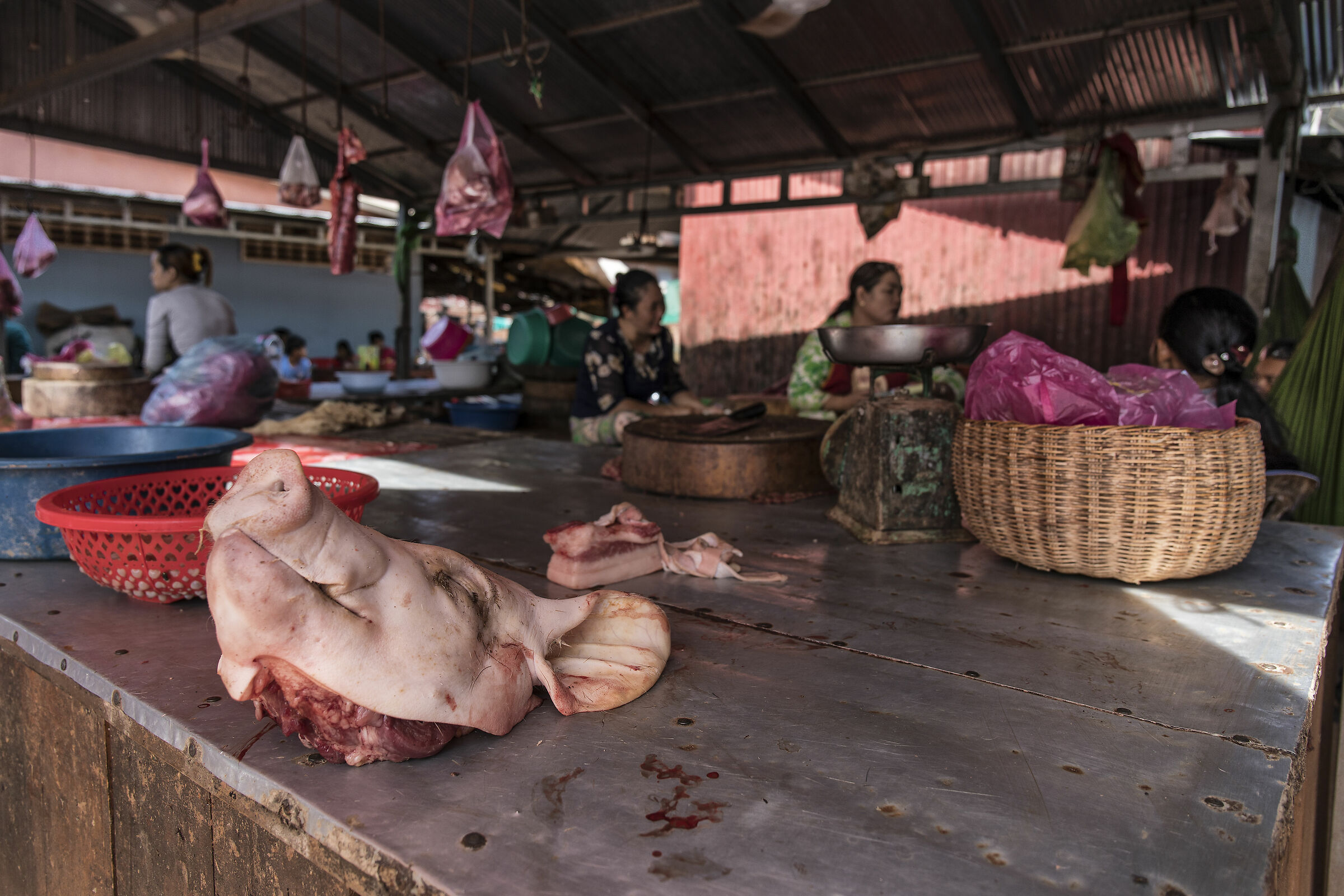 at the market in Cambodia