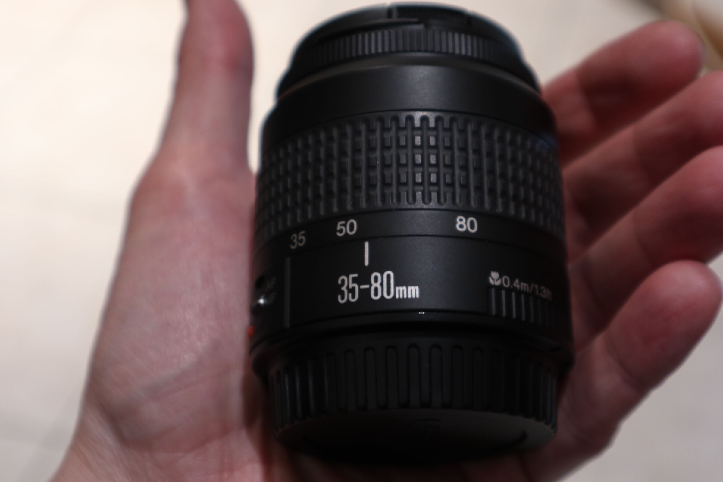 Vintage lens from 90s Canon EF 35-80mm f/4-5.6 II