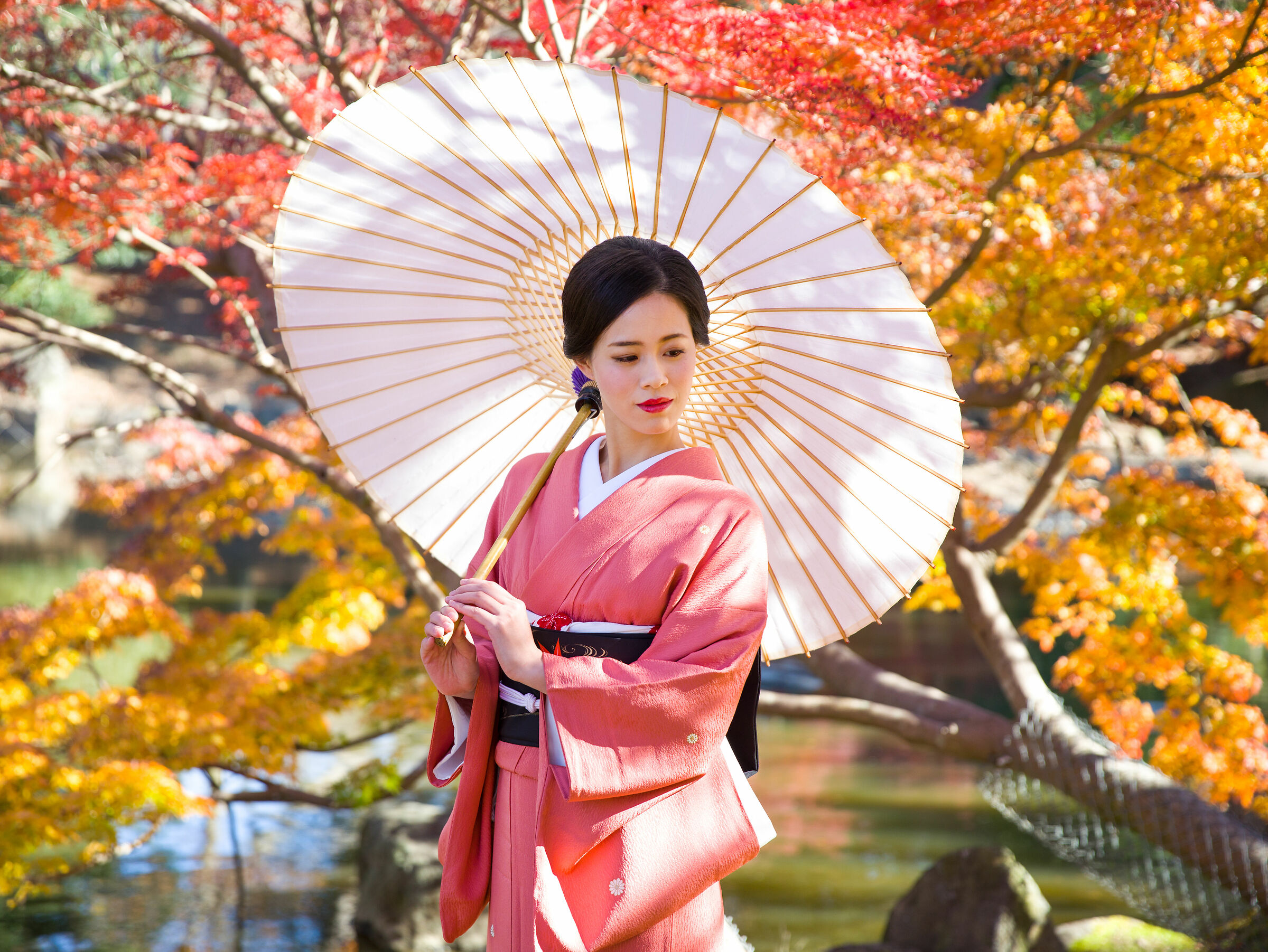 Japanese woman at Nara