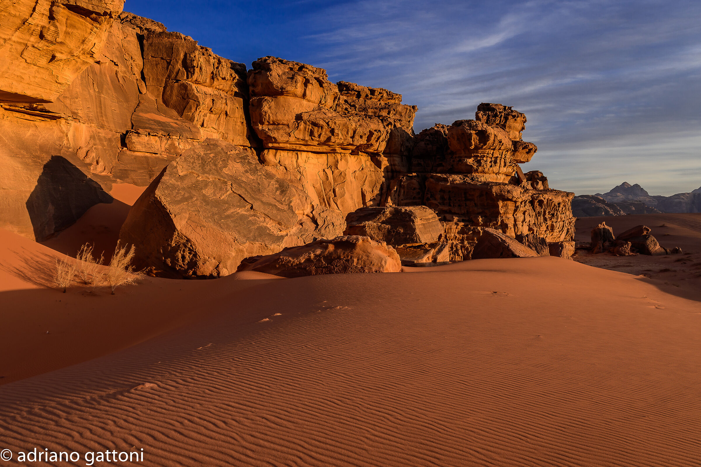 Wadi Desert Rum at sunset