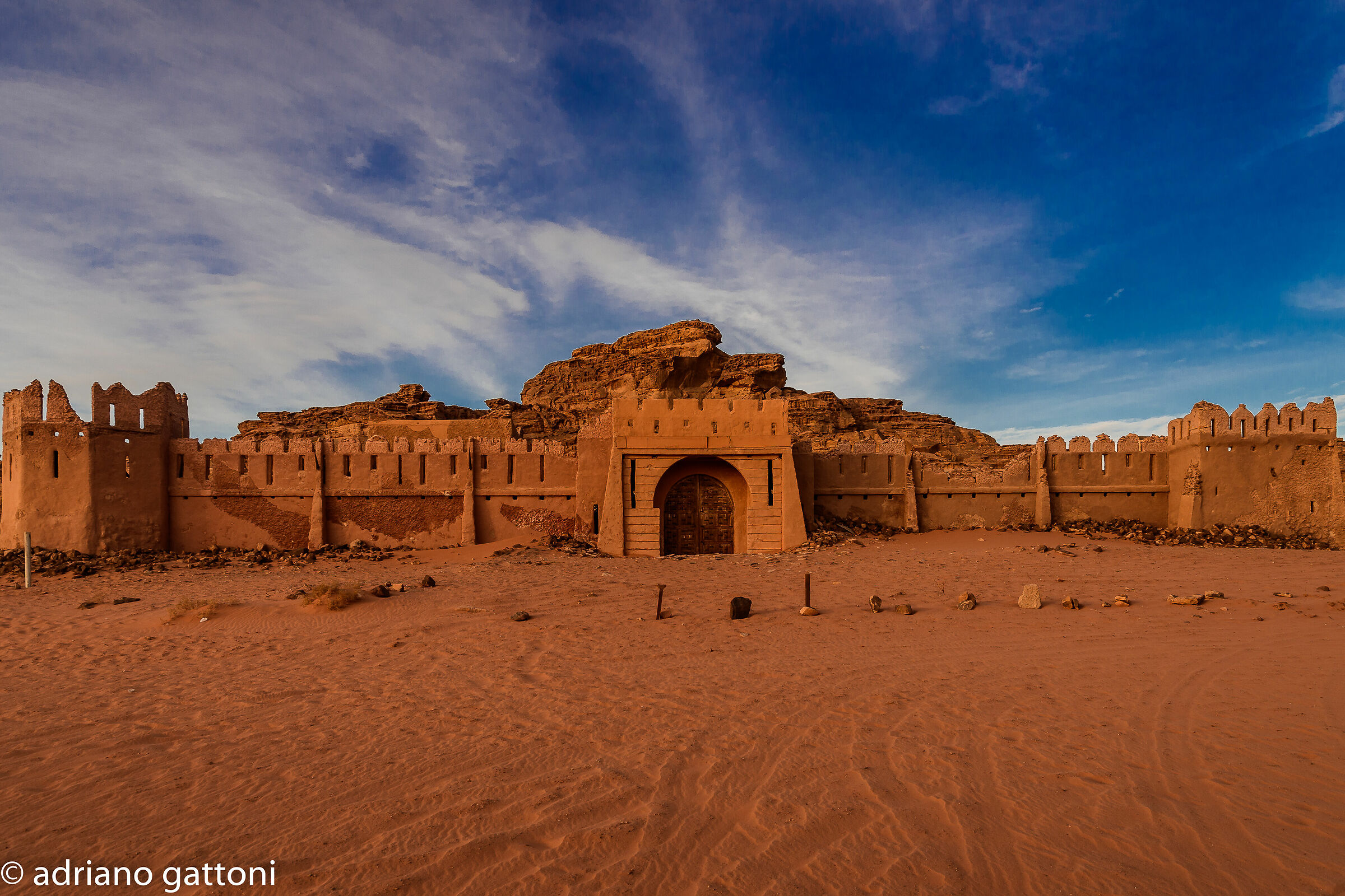 Castle in the Wadi Rum Desert