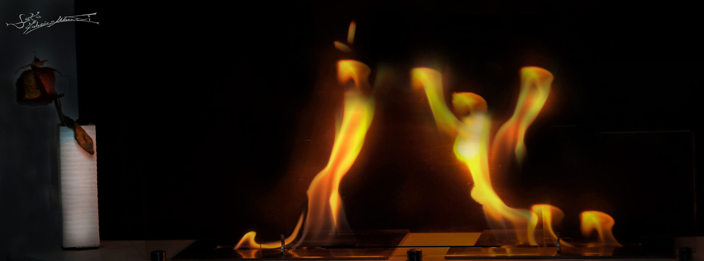 un abbraccio disegnato dal fuoco