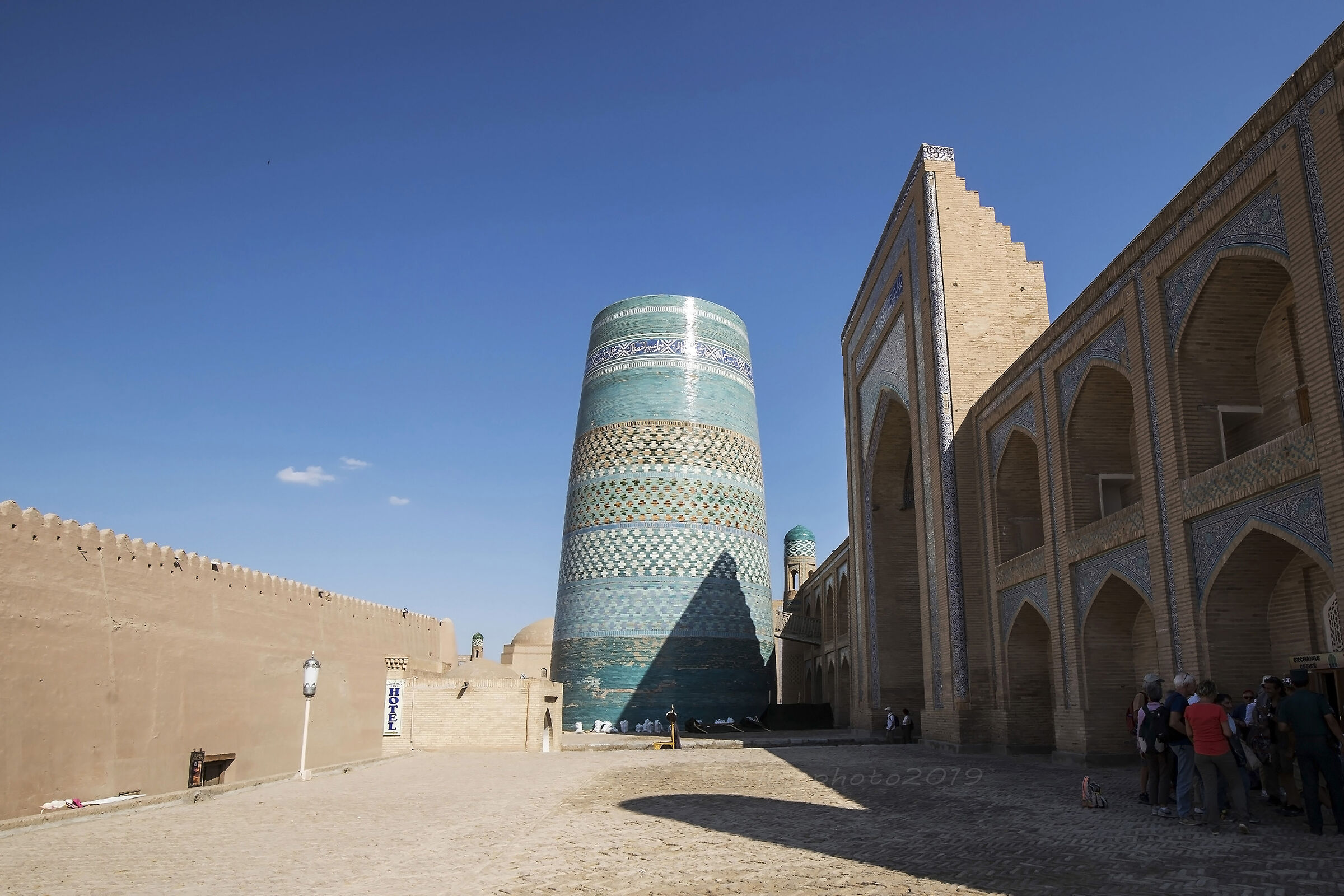 Minareto Kalta Minor città di Khiva - Uzbekistan