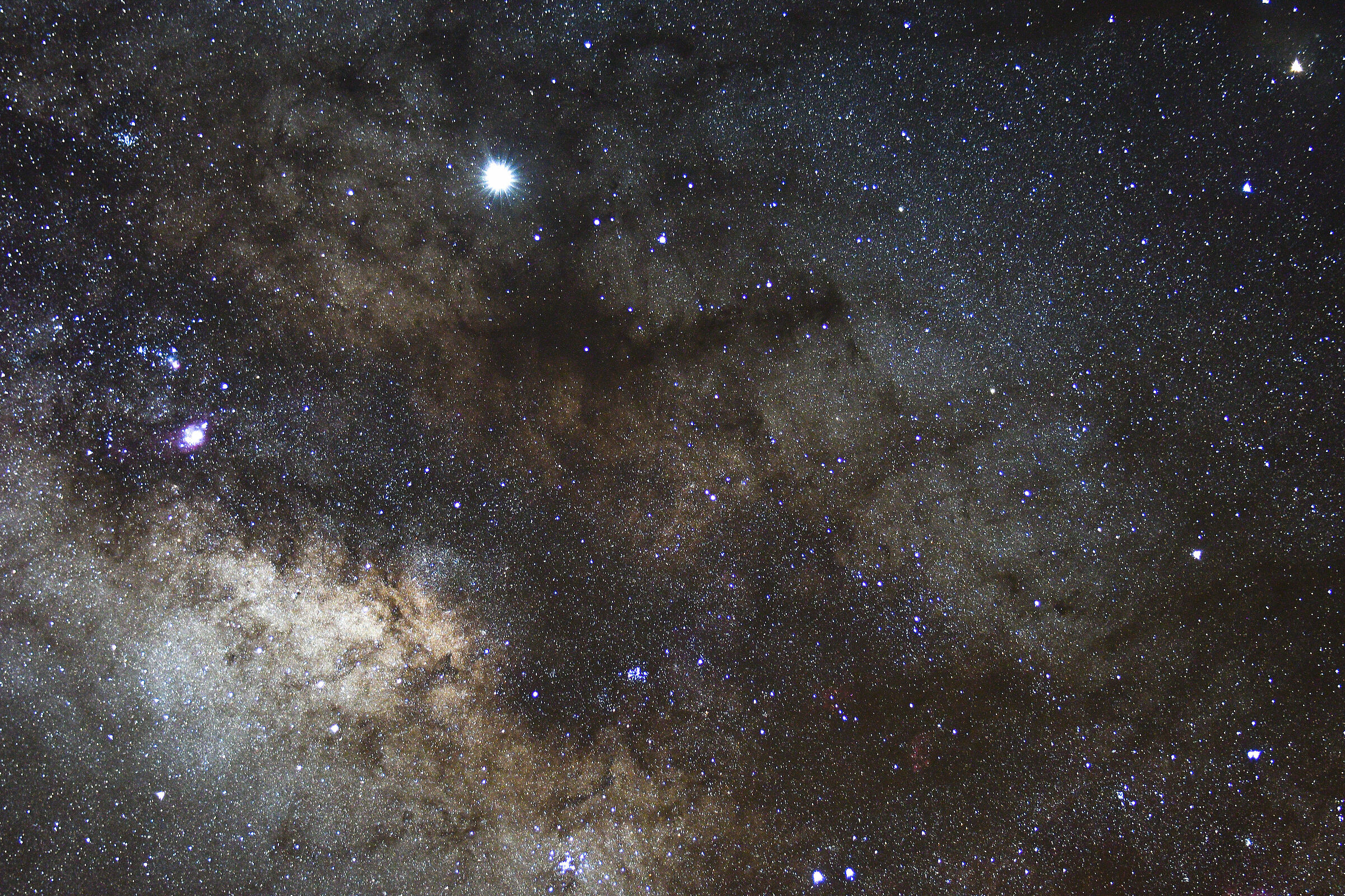Jupiter gets lost in the Milky Way