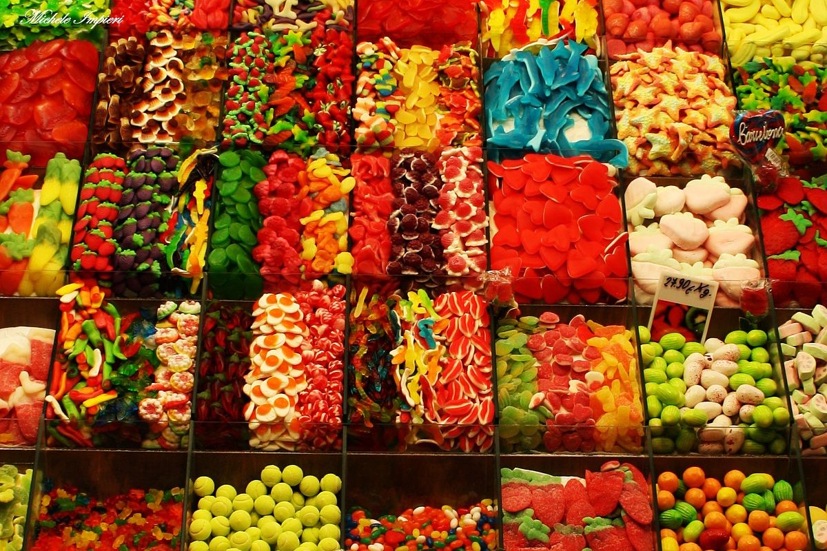 Candy stall in Spain