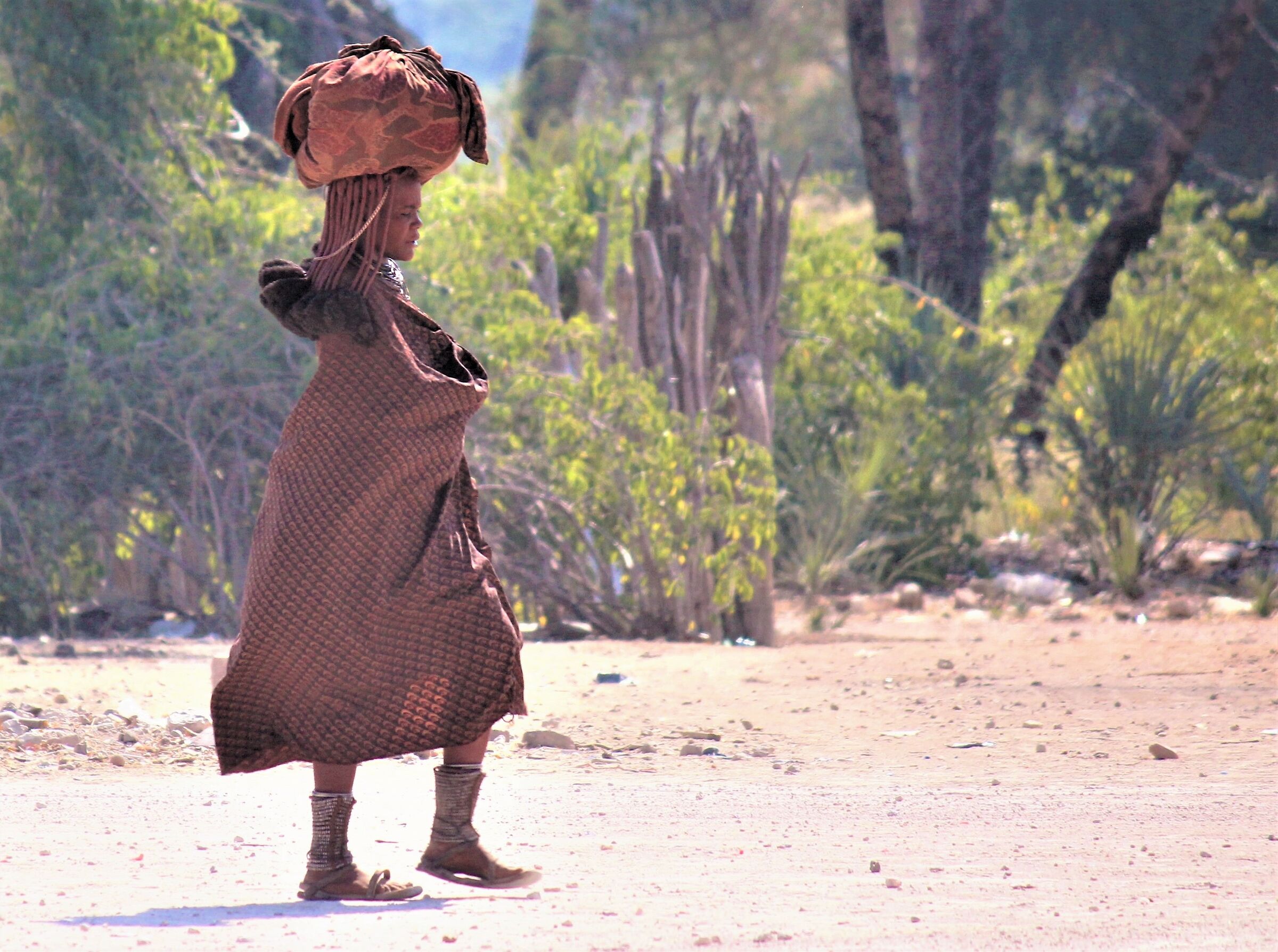 On a dusty road in Kaokoland