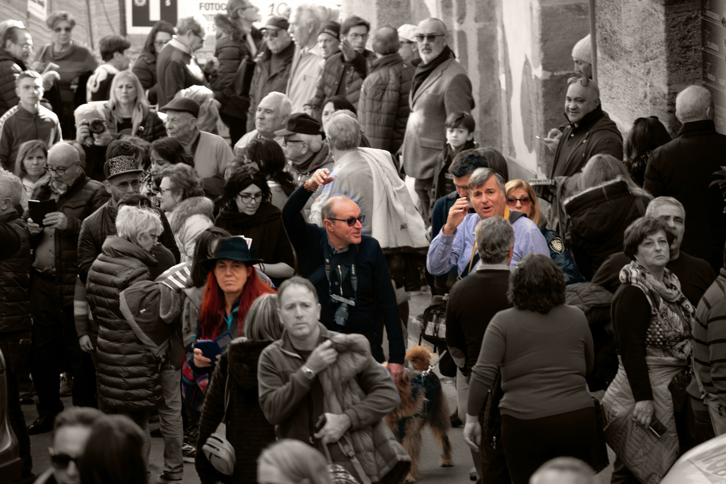 Rosario recomposing the rainbow of the day.