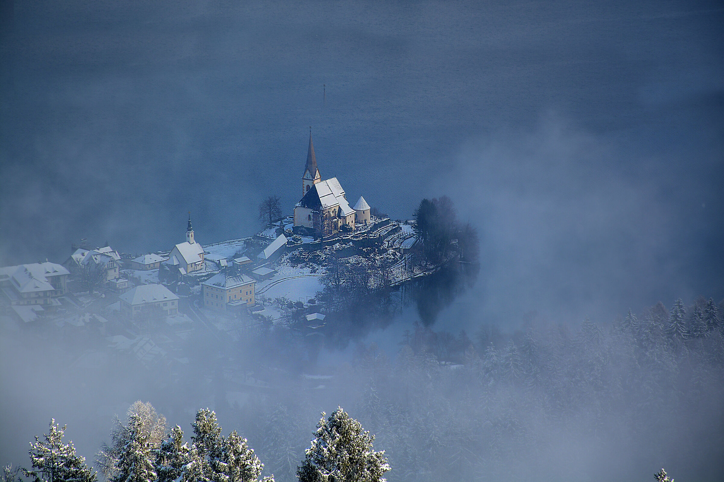 Maria Woerth nella nebbia