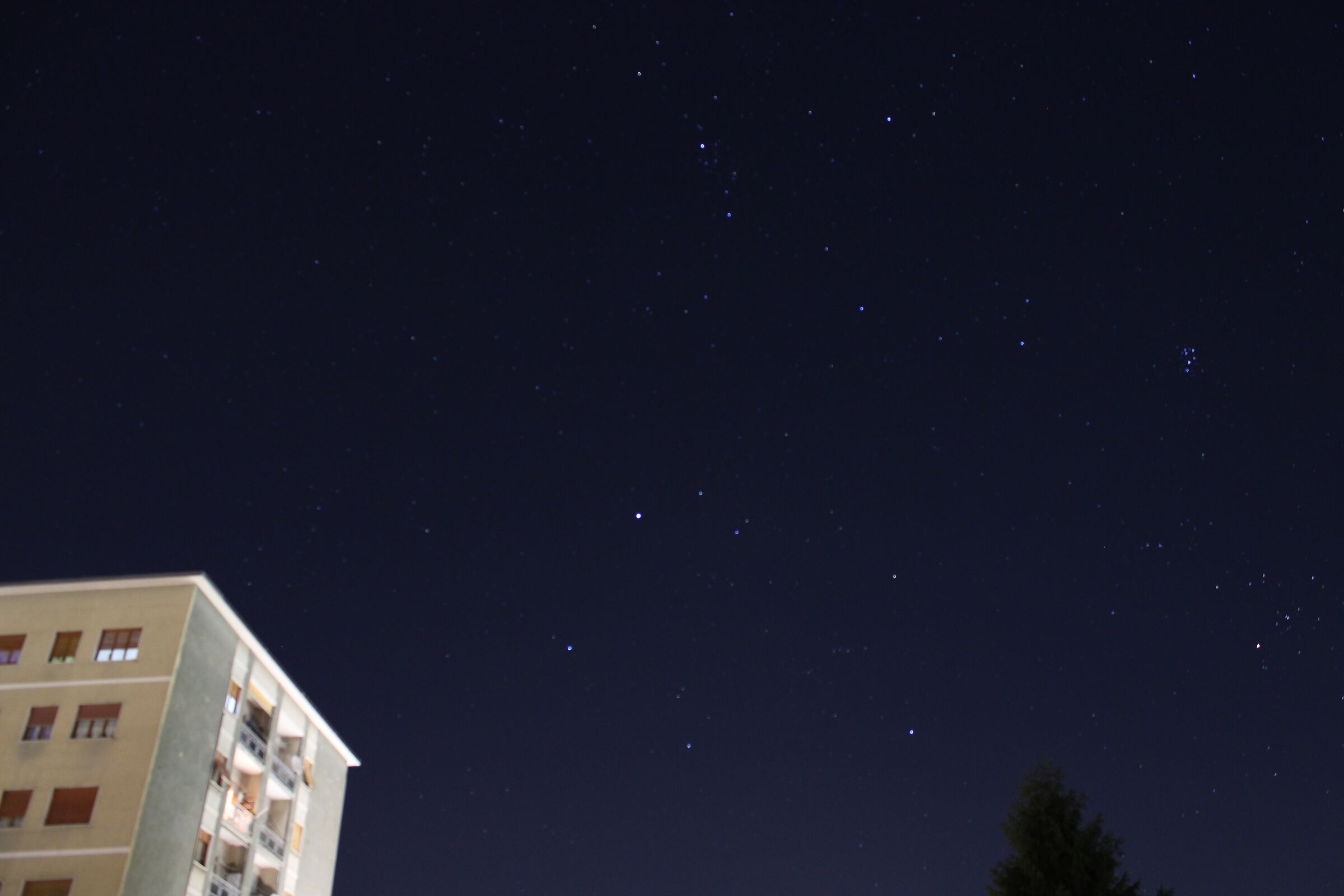 Prove dal mio terrazzo. Ammasso delle Pleiadi