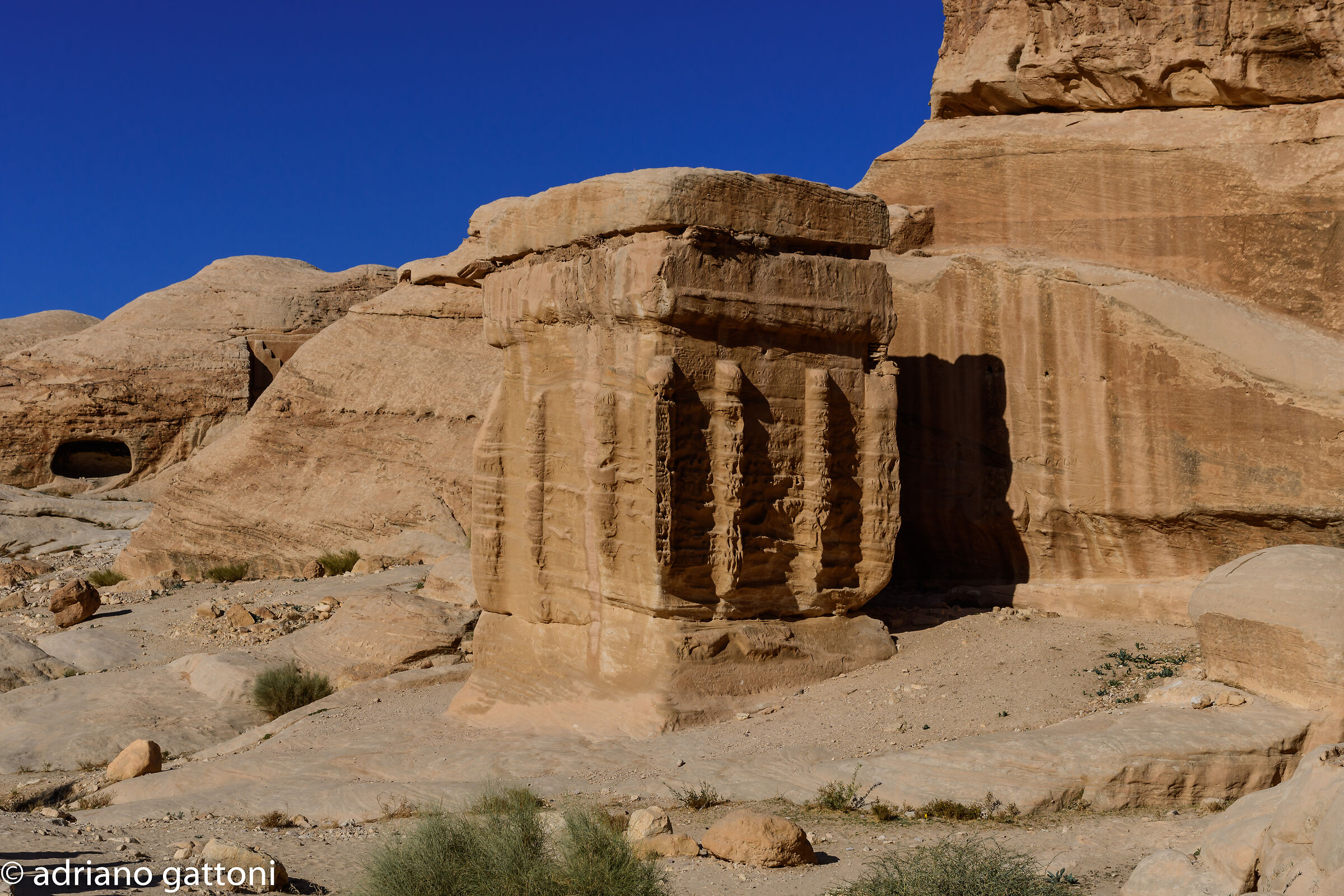 Petra sculpted blocks