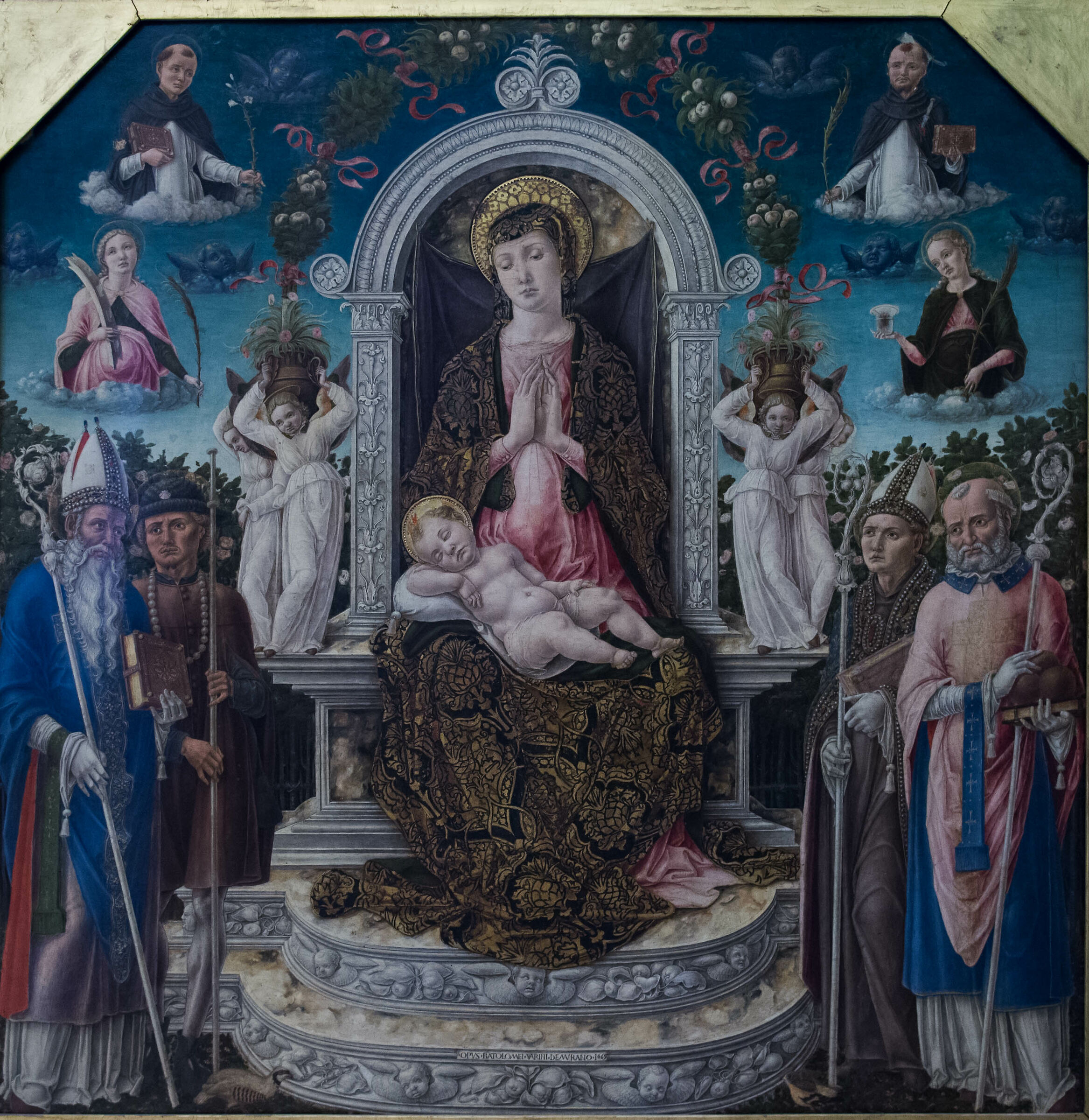 Bartolomeo Vivarini (1465) Madonna con Bambino