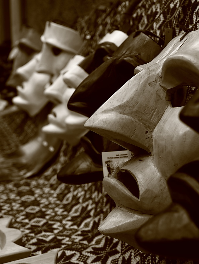 The masks Mamutzones .. Mamoiada