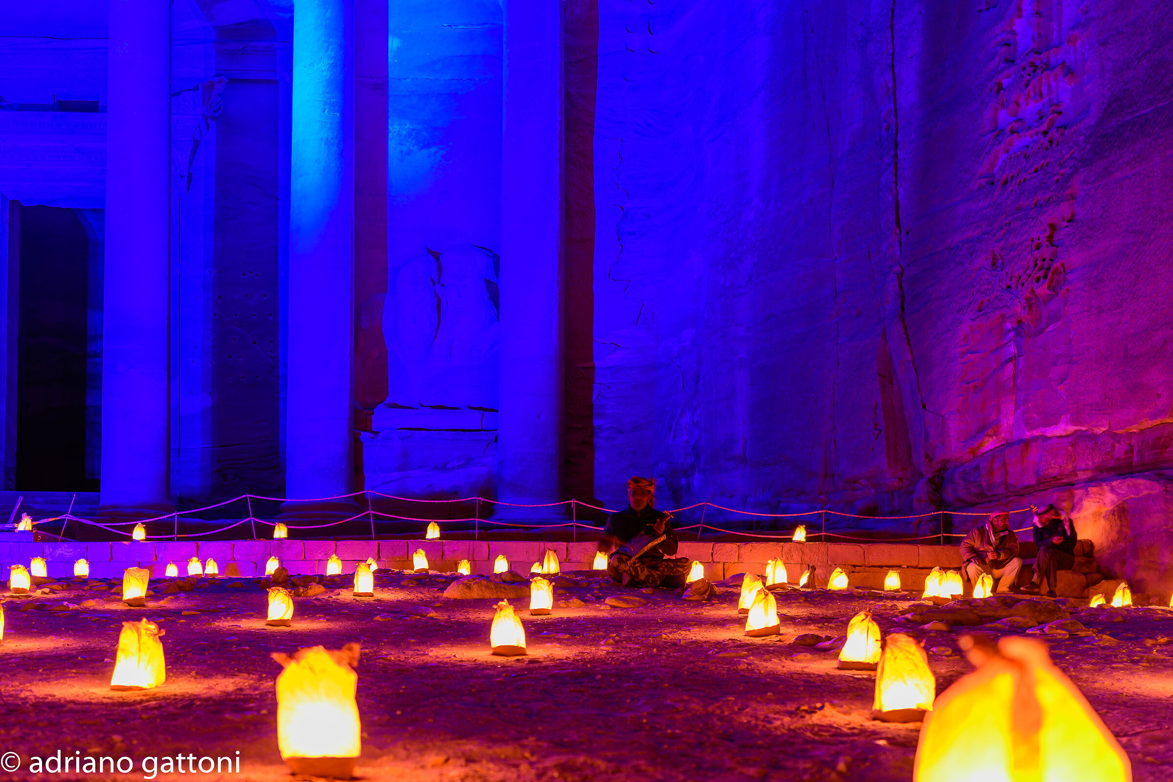 Petra by night