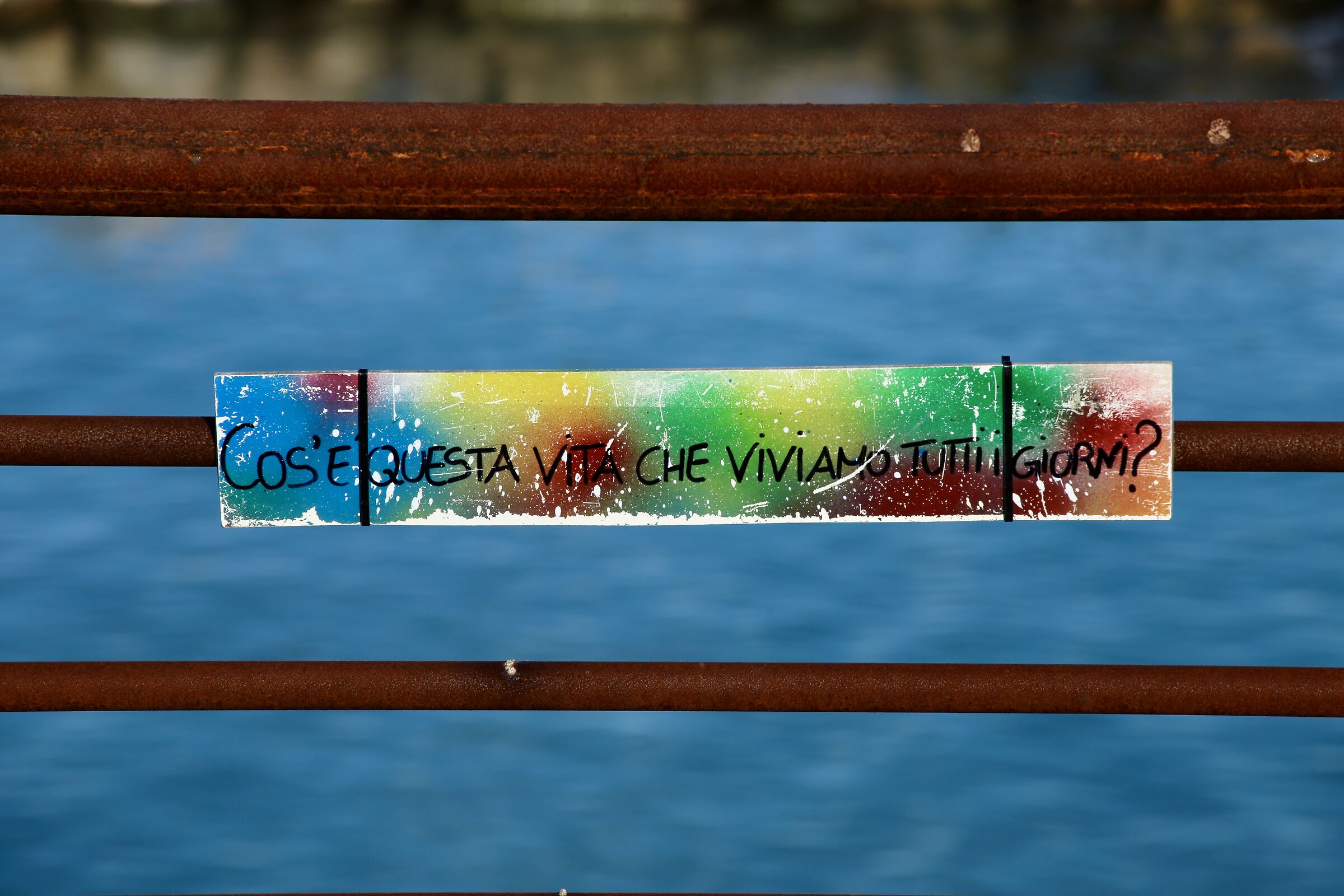 Walking along the promenade