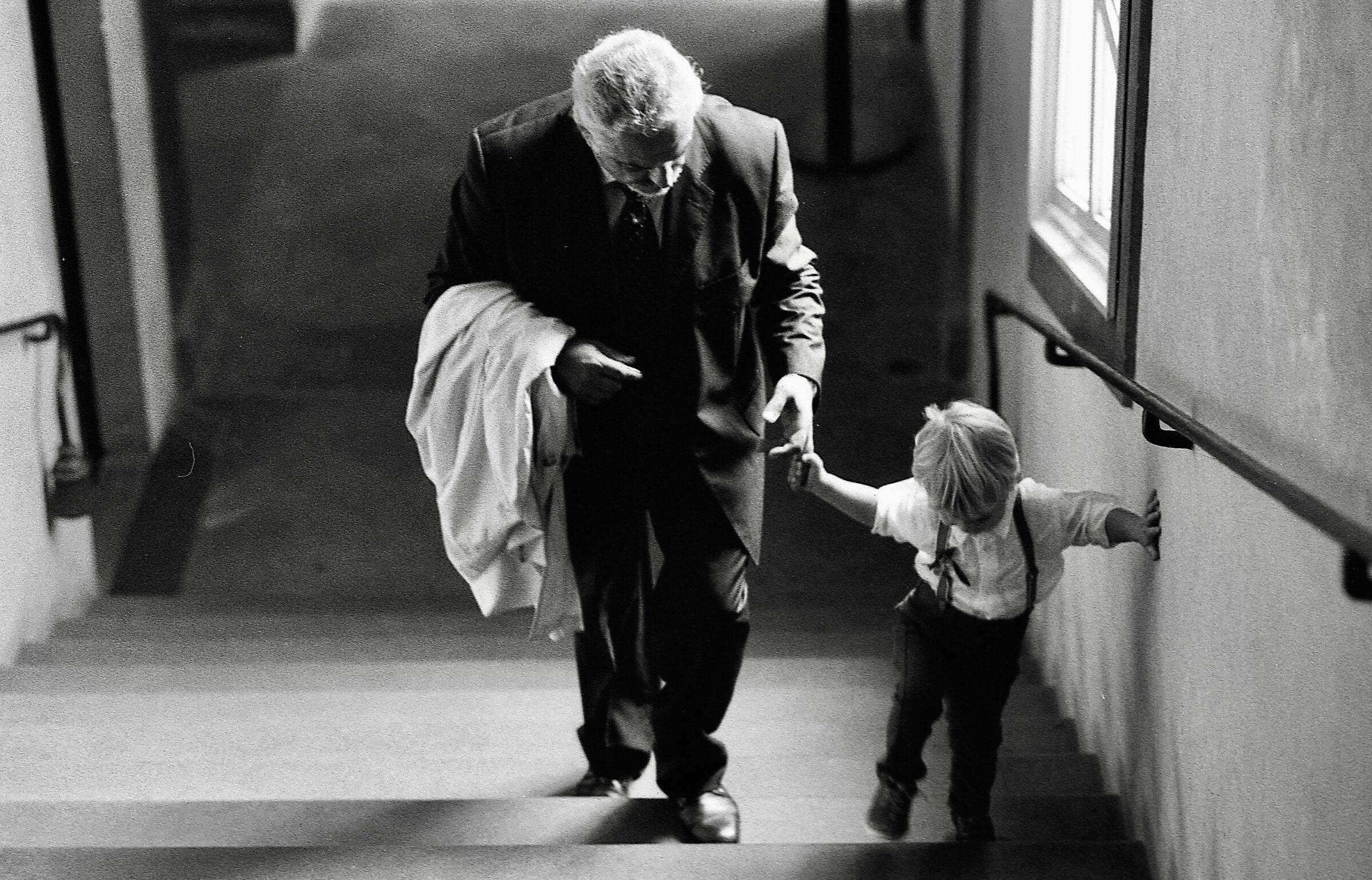 Grandfather and grandson