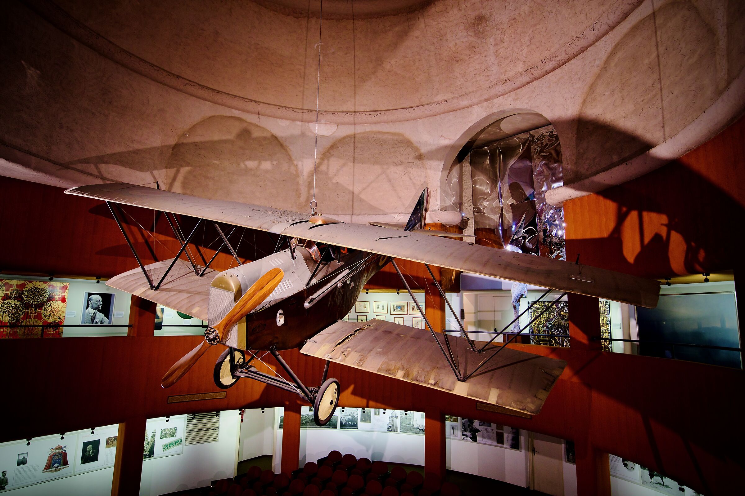 D'Annunzio ed il suo aereo del volo su Vienna