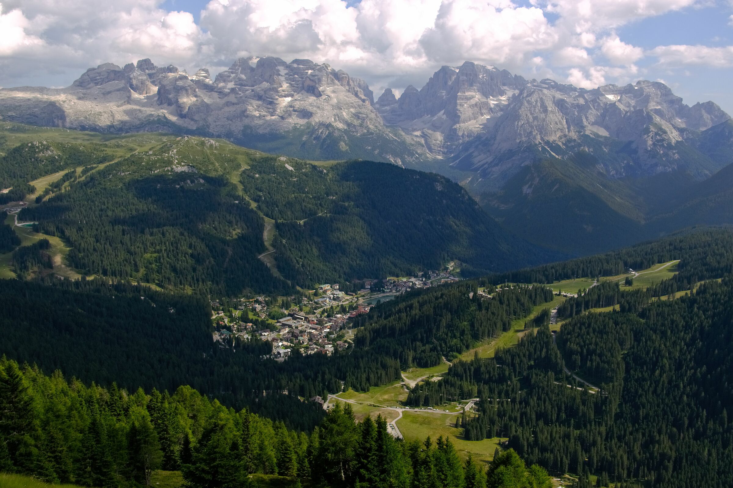 Madonna of Campiglio seen by a dragon