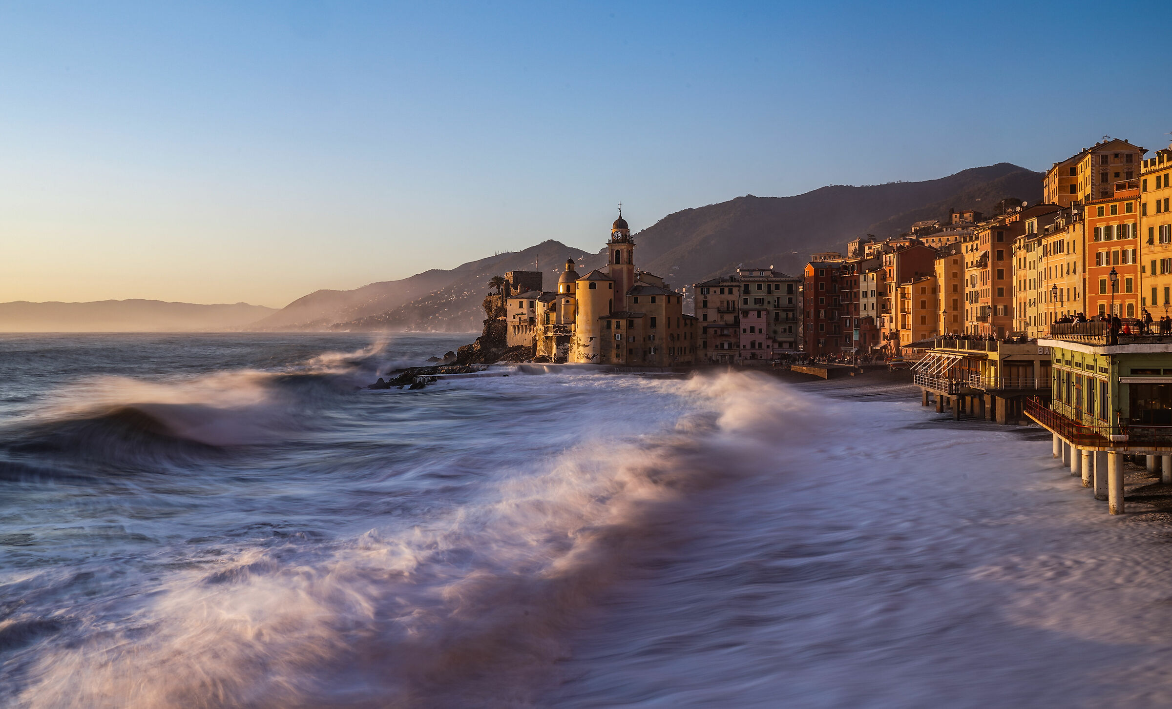 Mareggiata a Camogli
