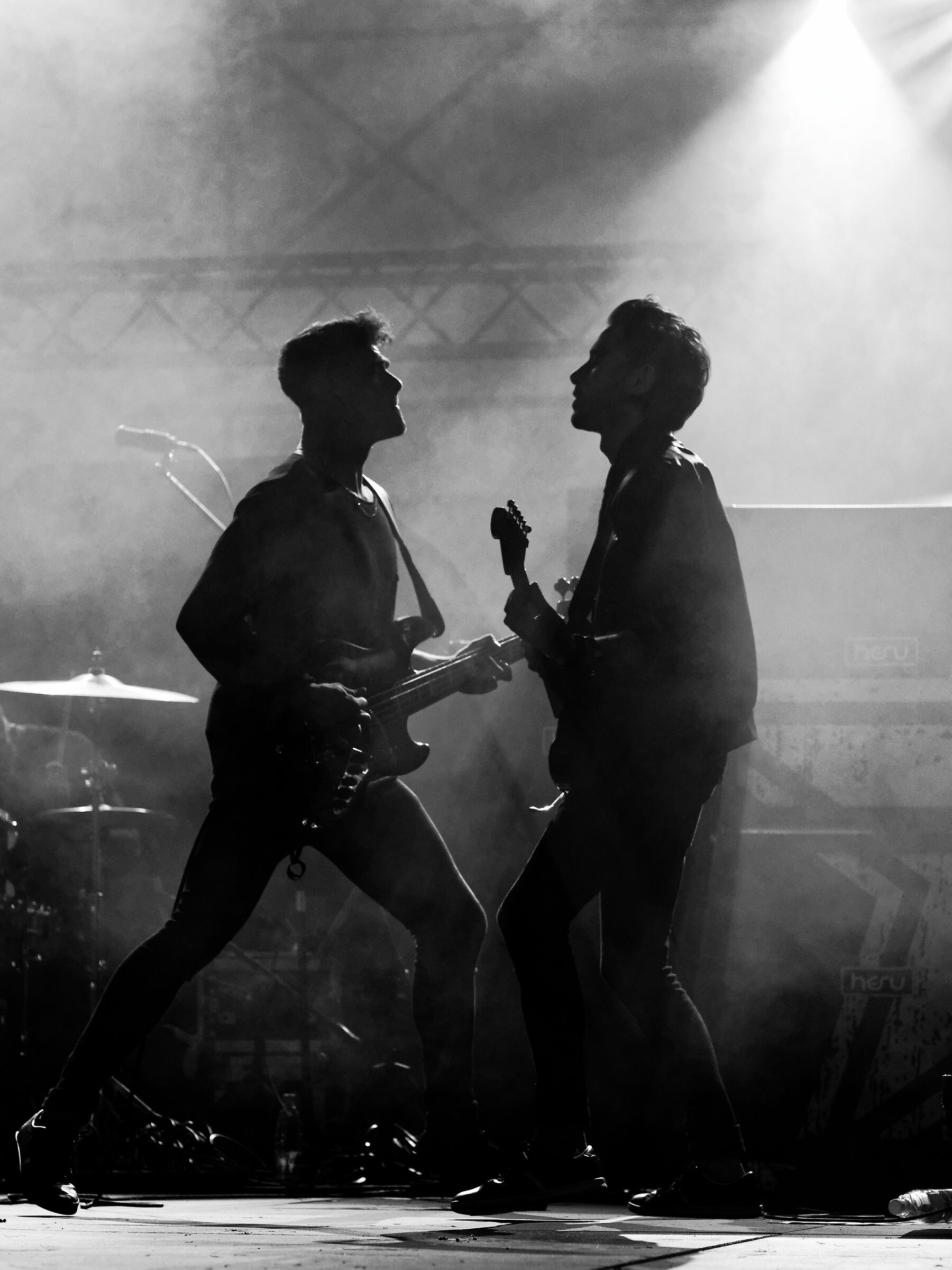 On stage .
