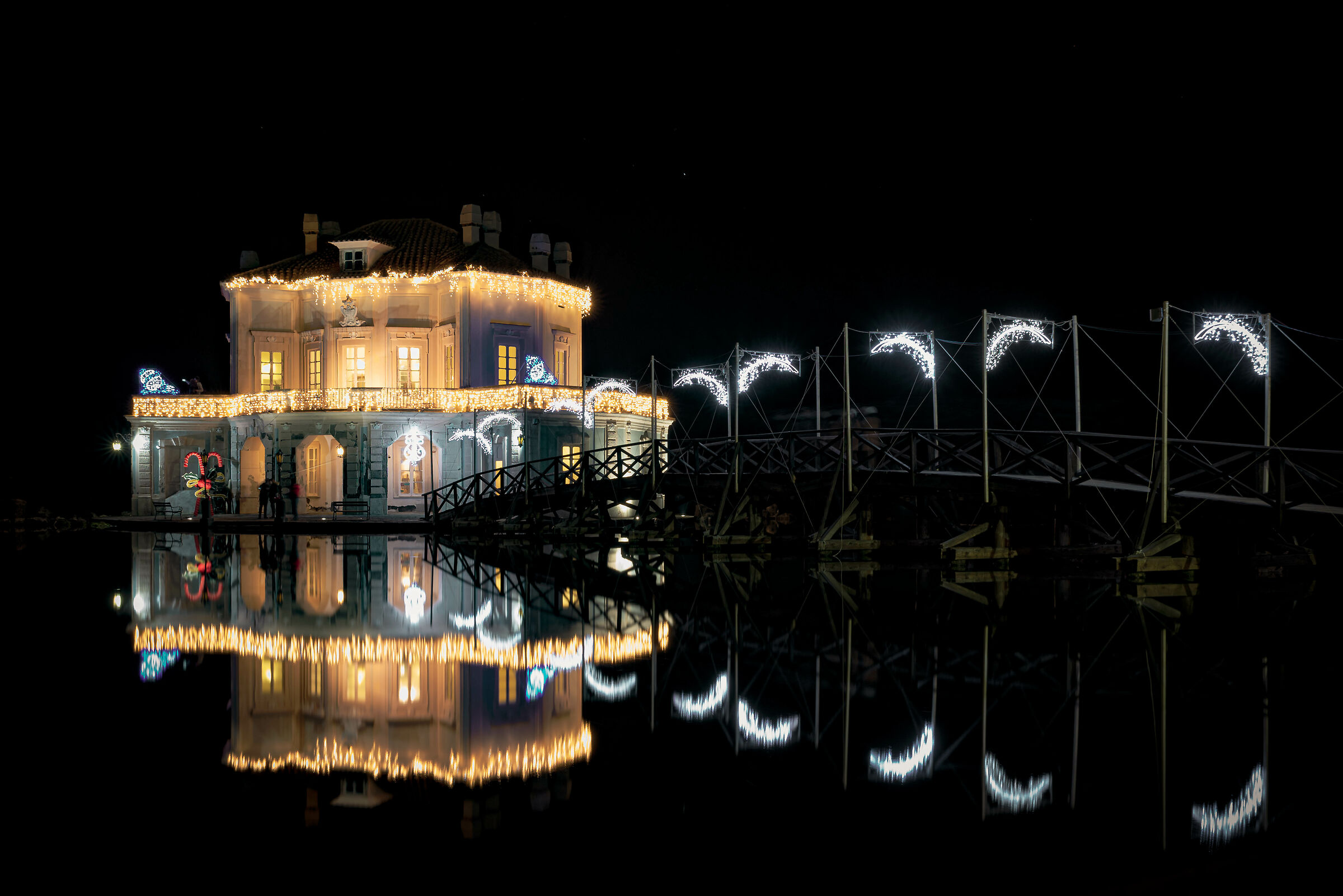 La Casina illuminata