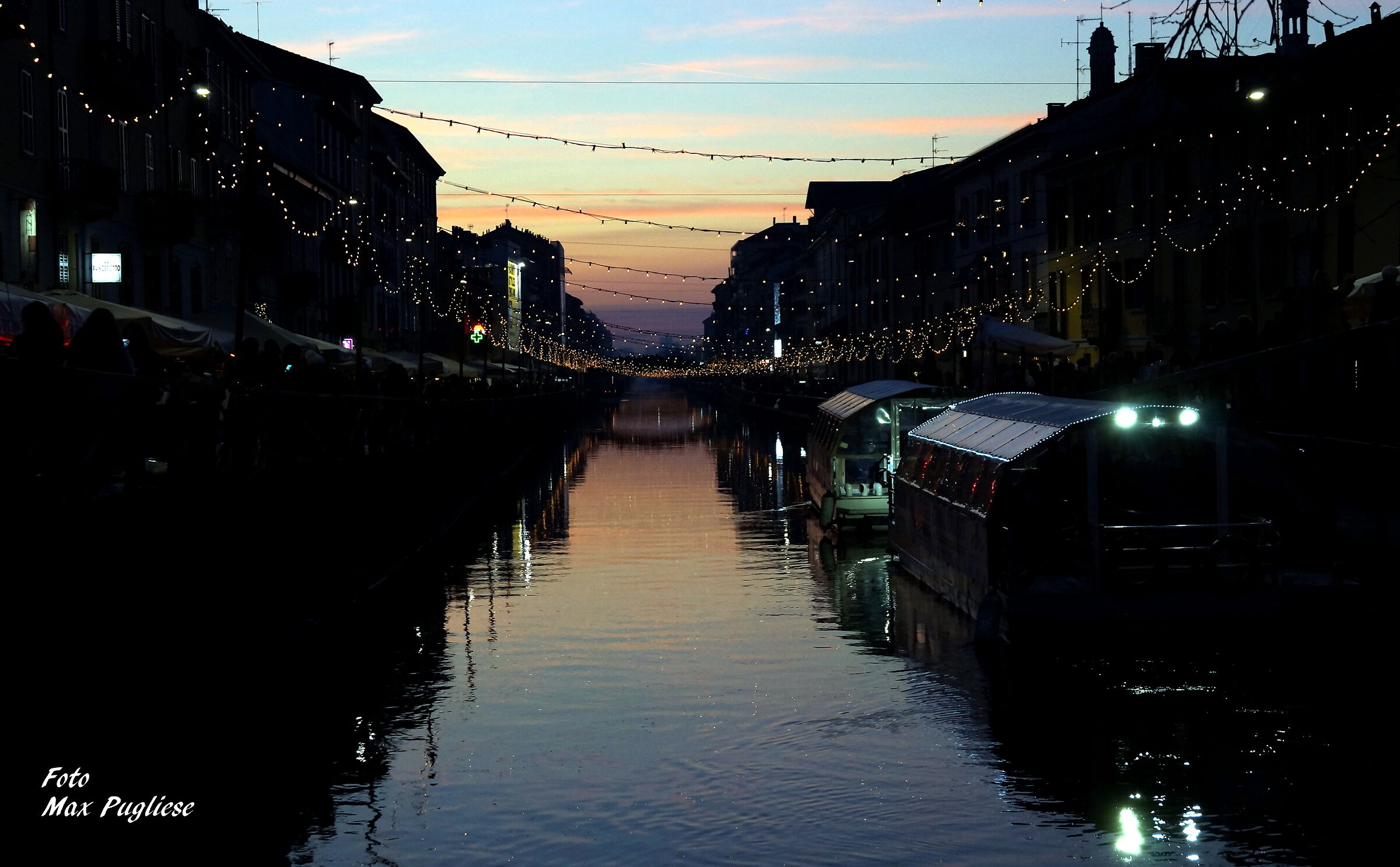 Luminarie al tramonto