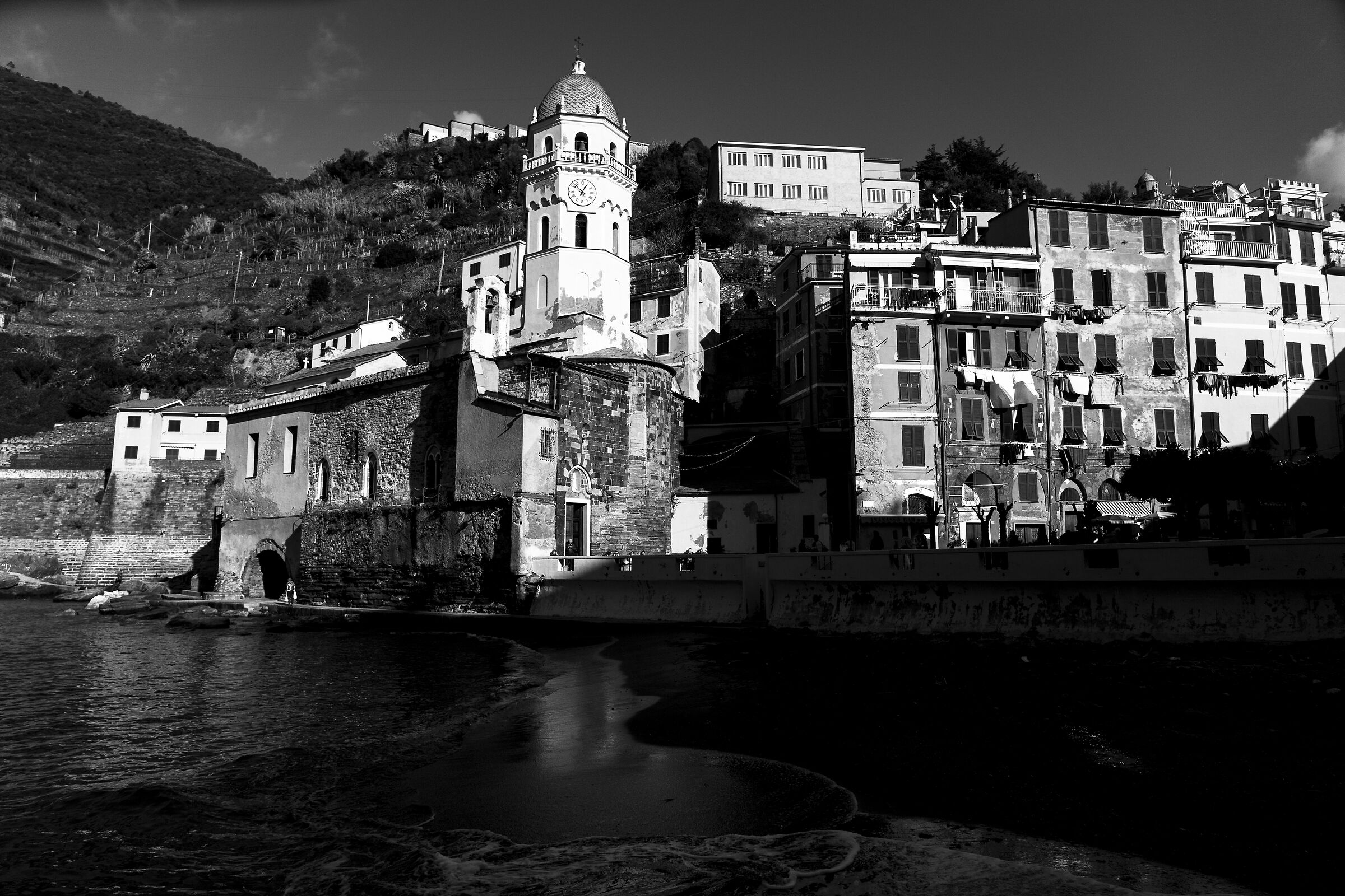 Cinque Terre - Vernazza B/N