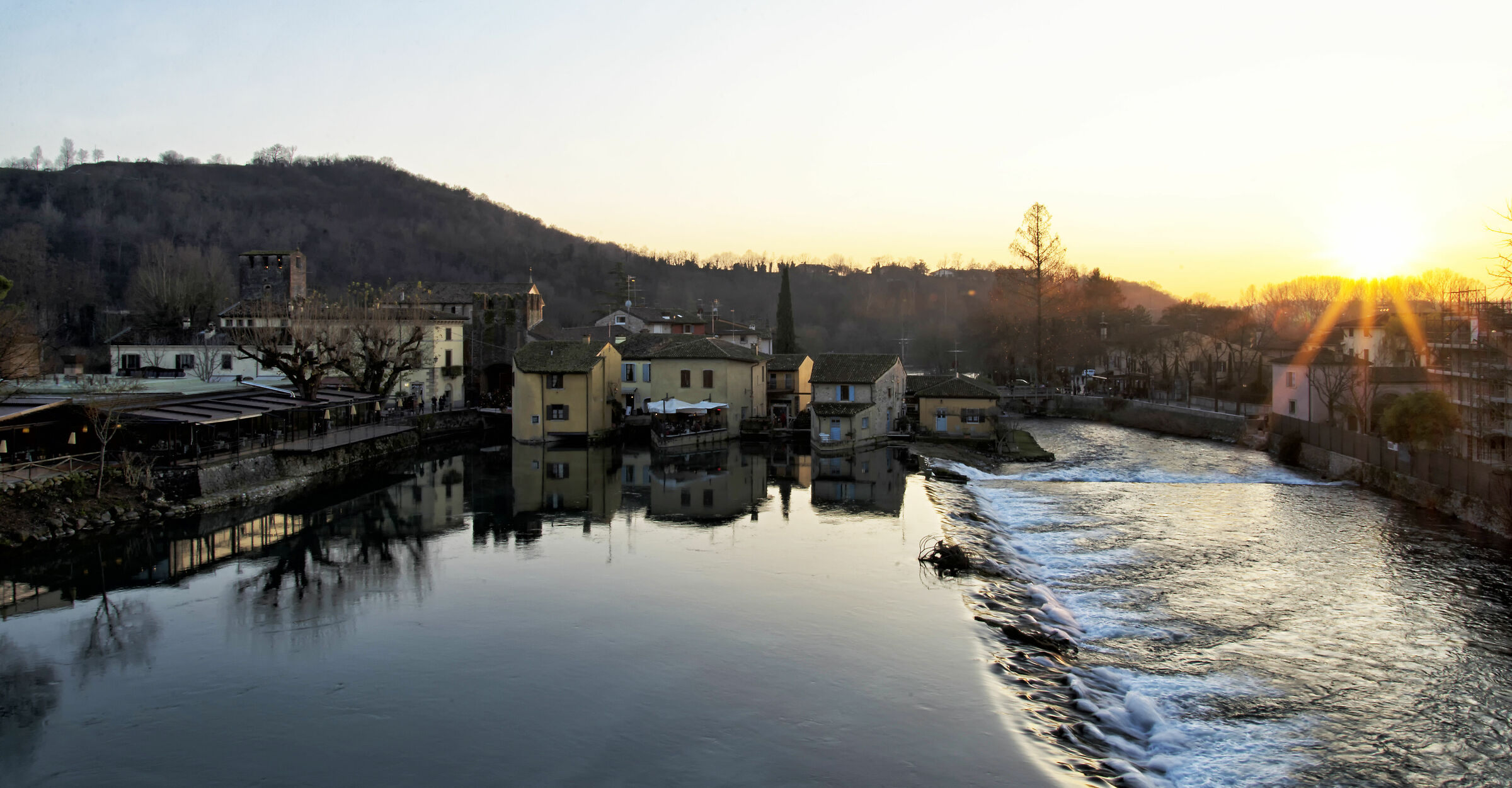 Borghetto at sunset