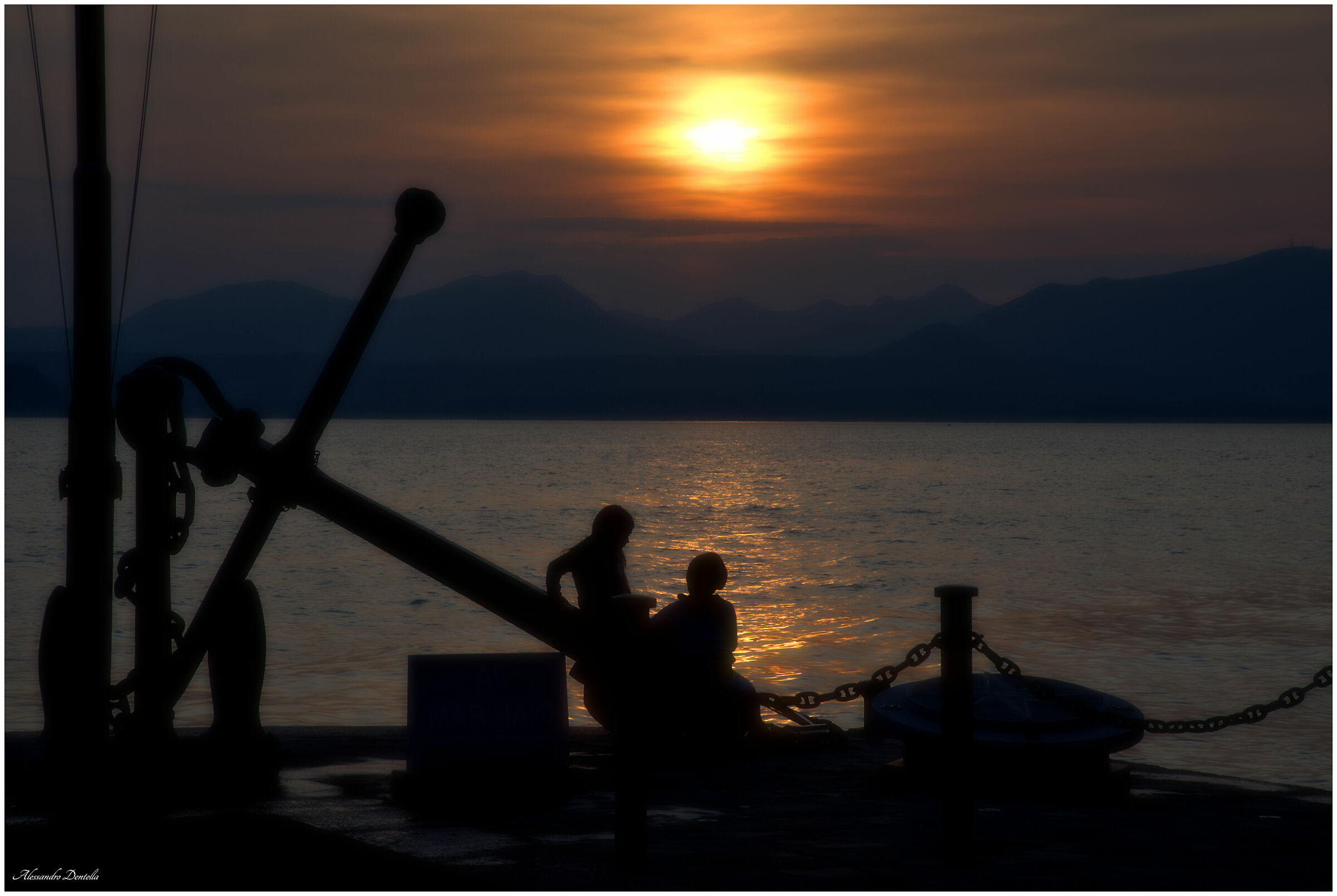 Sunset over Lake Garda