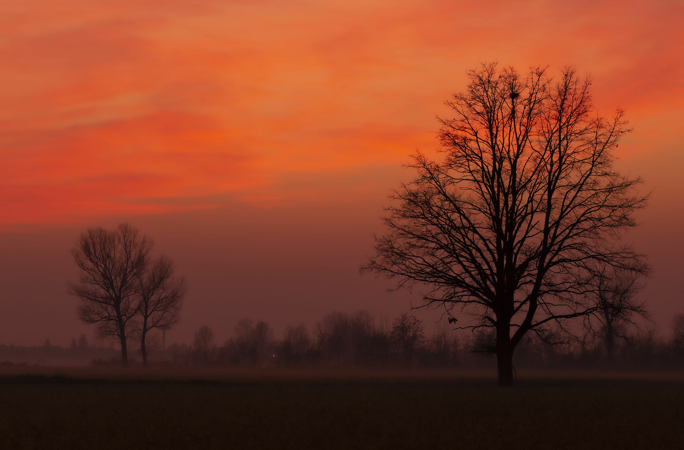 When the sky turns red, all you have to do is admire