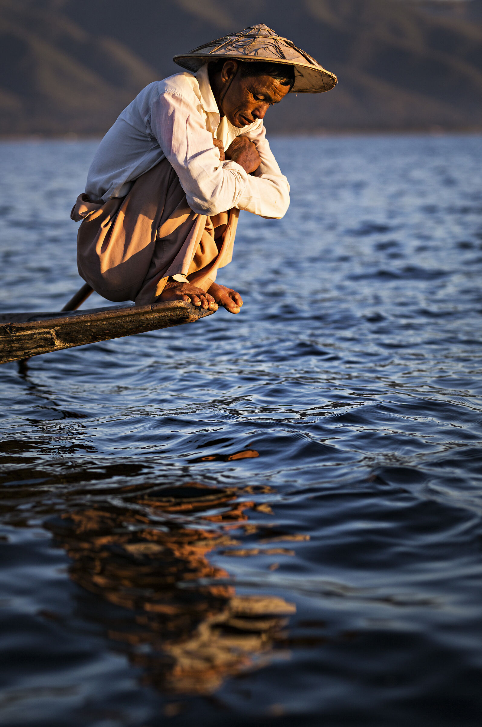 Inle lake fisherman