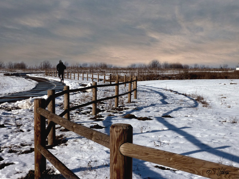 Corsa con la neve