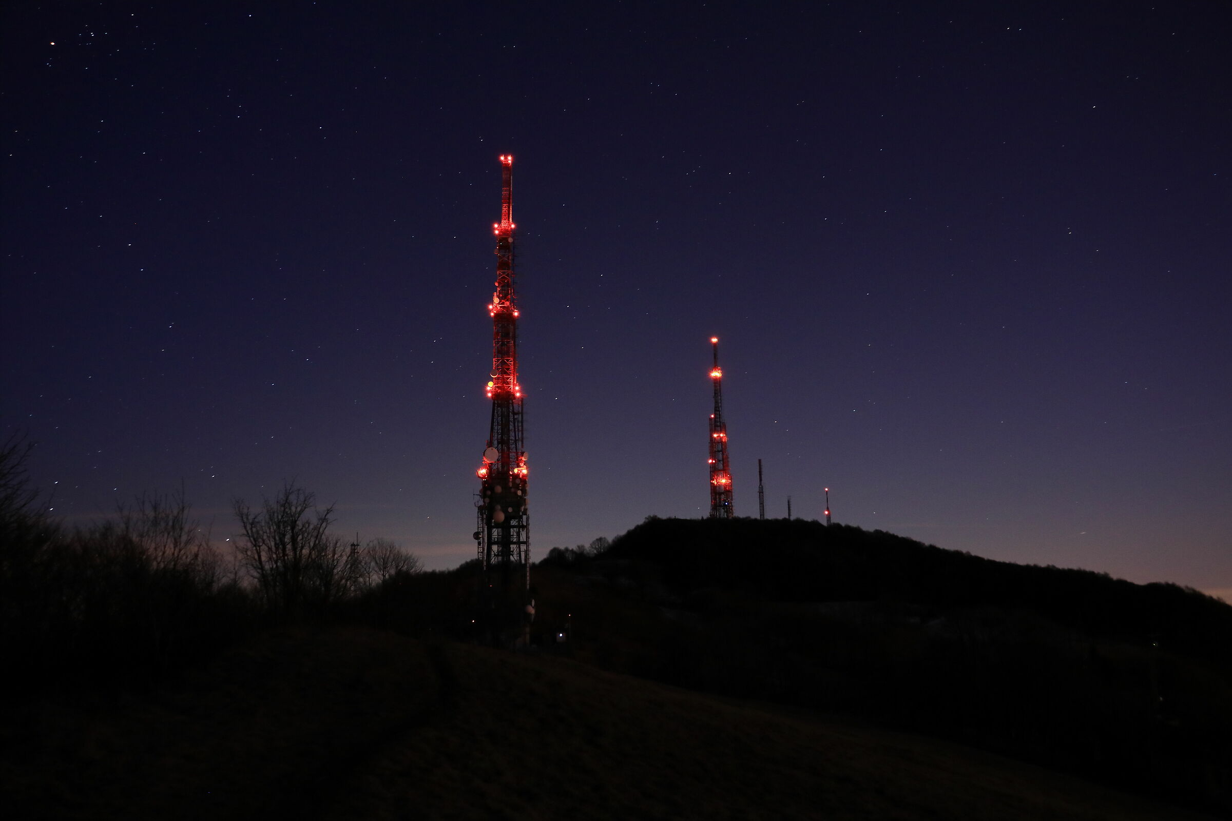 Valcava pass by night