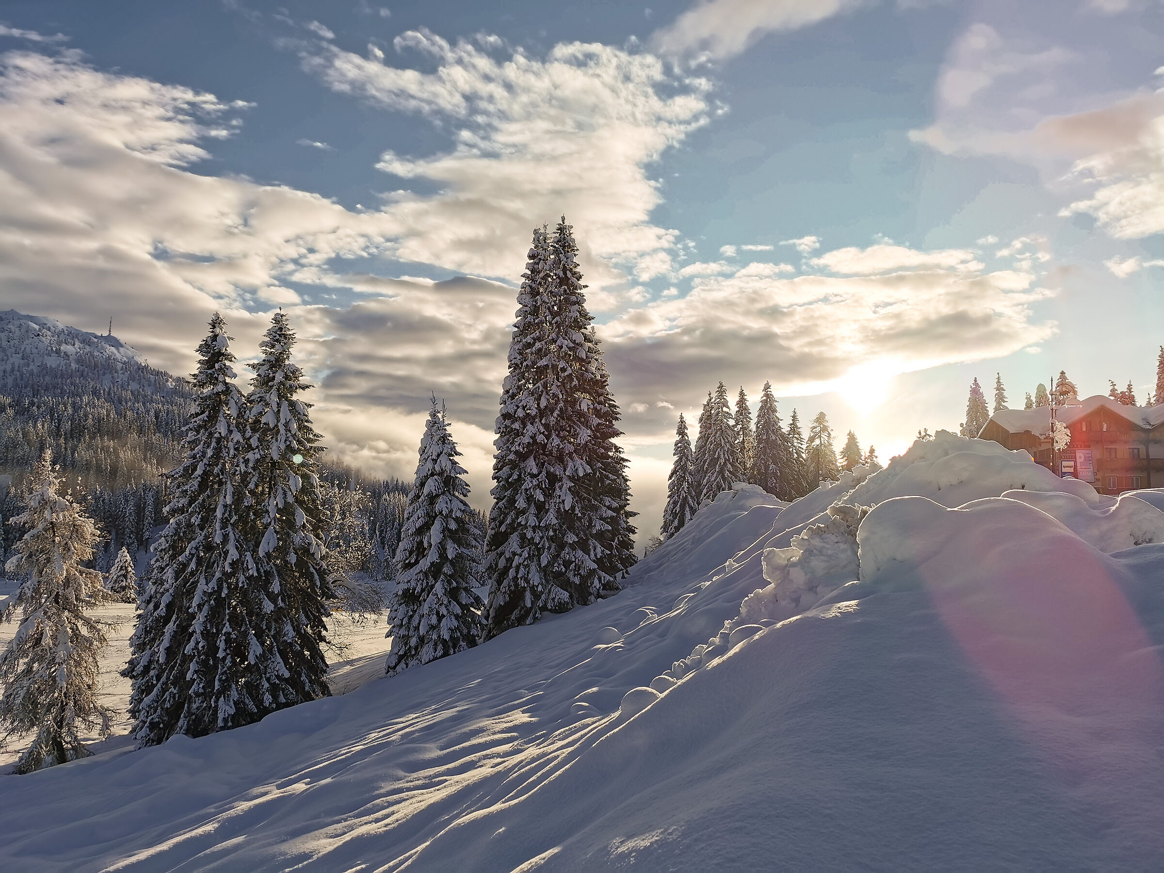 Campo Carlo Magno al tramonto