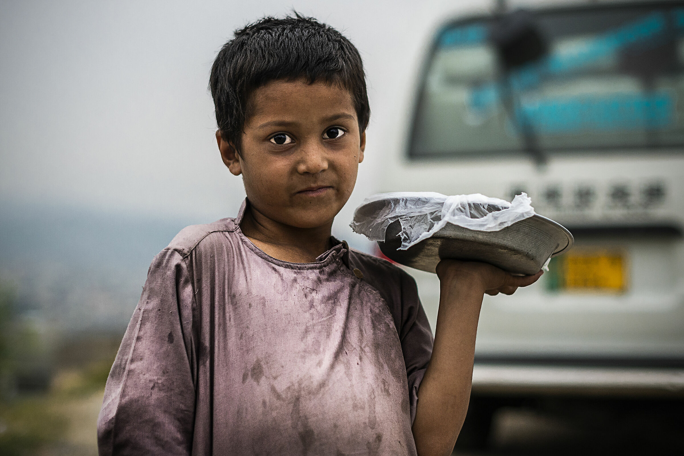 Young coconut seller