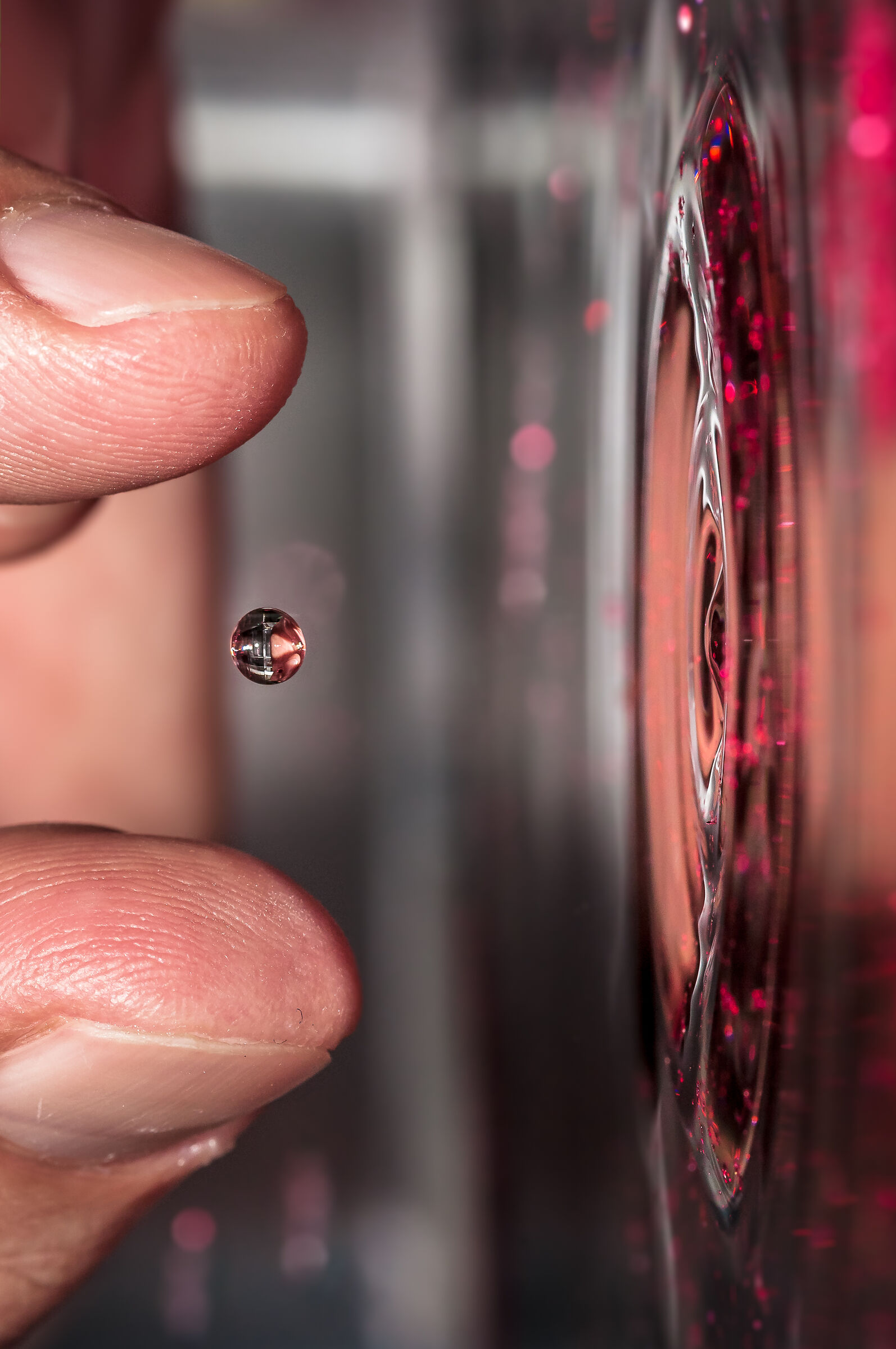 Drops Rebound - Gocce che rimbalzano macro fotografia -